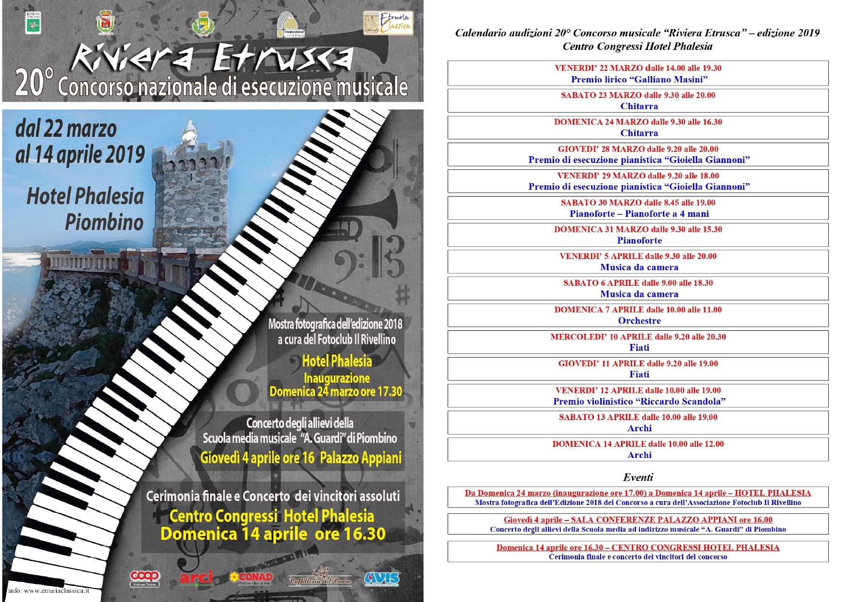 Al l via il concorso musicale Riviera Etrusca all\'Hotel Phalesia