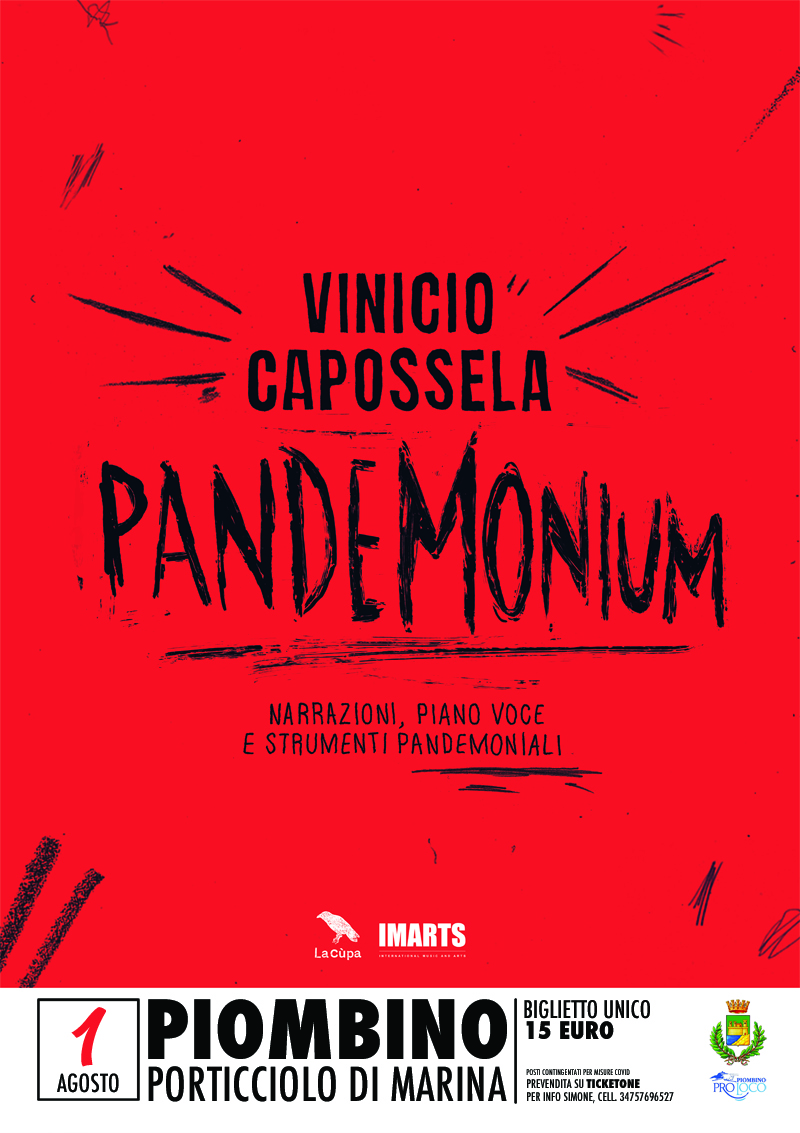Capossela a Piombino per 20Eventi. Il calendario dell\'estate sar&agrave; presentato ufficialmente sabato 11 luglio alle 12 in Comune