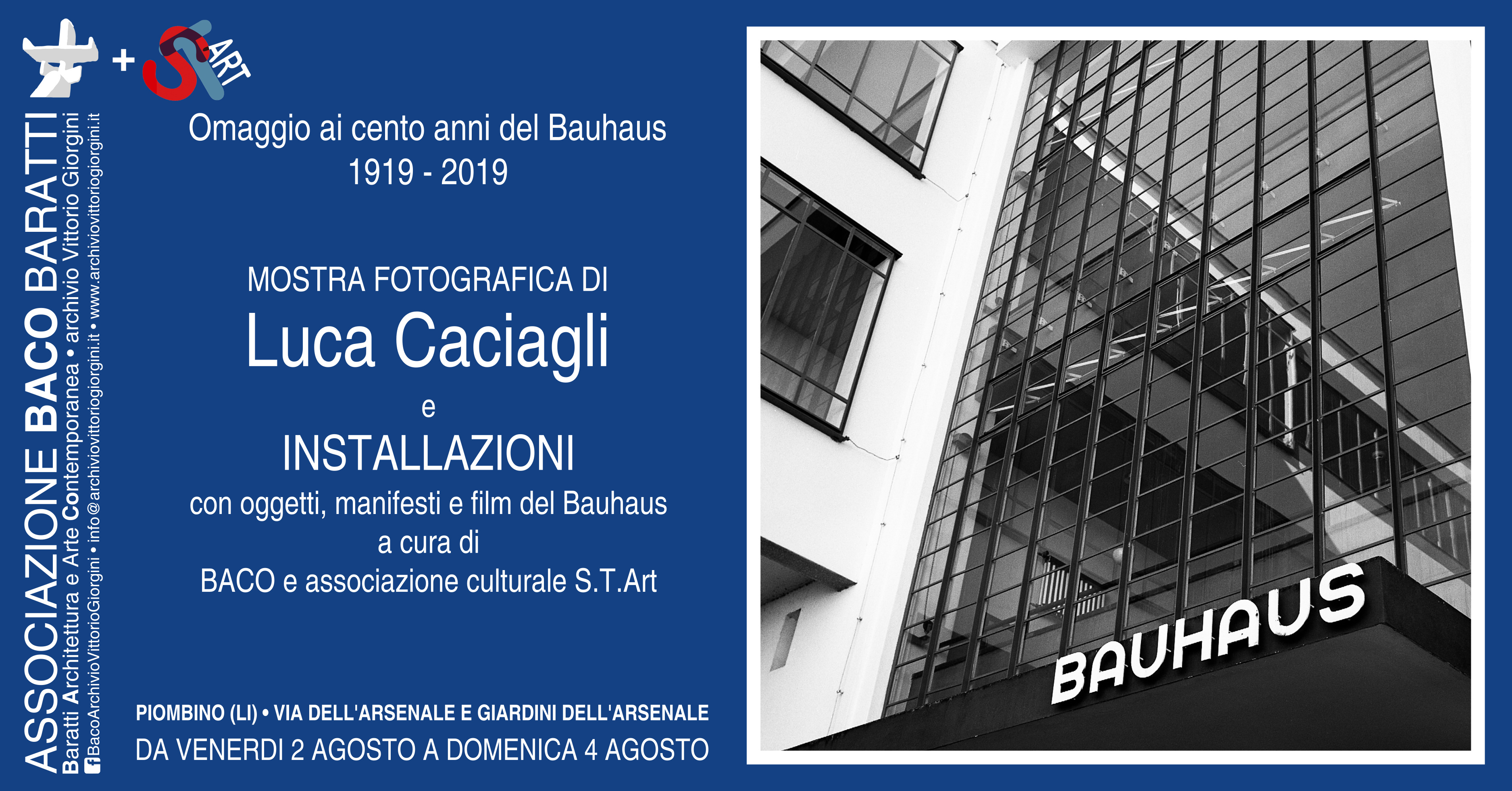 Ai Giardini dell\'Arsenale una mostra sul Bauhaus  Mostra Fotografica di Luca Caciagli Installazioni a cura di Associazione S.T.Art