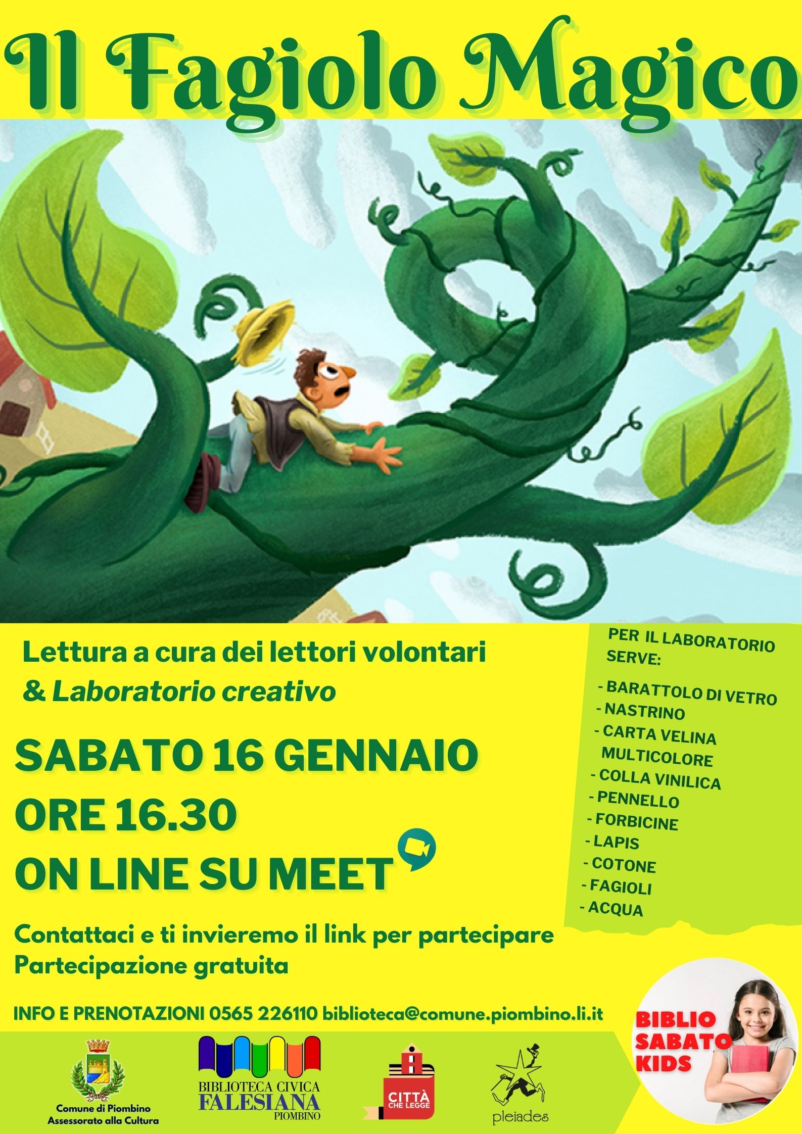 Prosegue online Biblio sabato kids