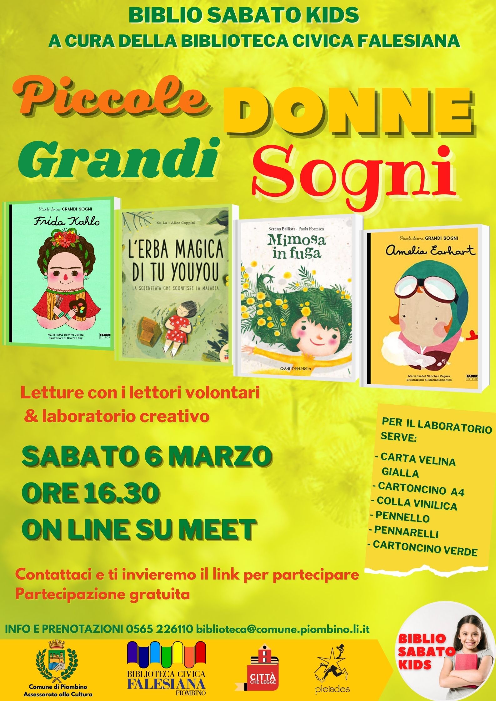 Biblio Sabato Kids, un nuovo appuntamento dedicato alla giornata internazionale dei diritti della donna