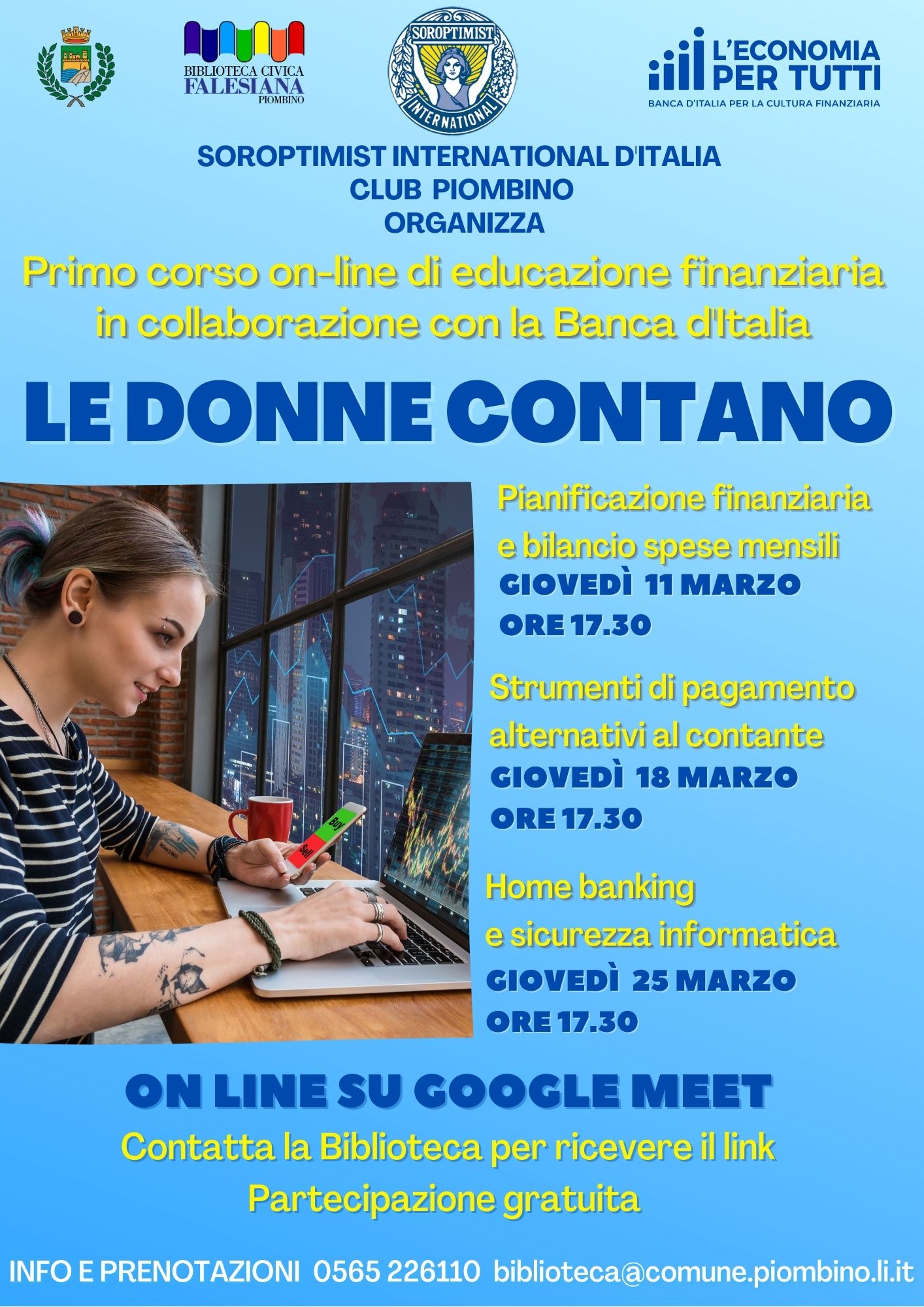 Le donne contano, corso di alfabetizzazione finanziaria