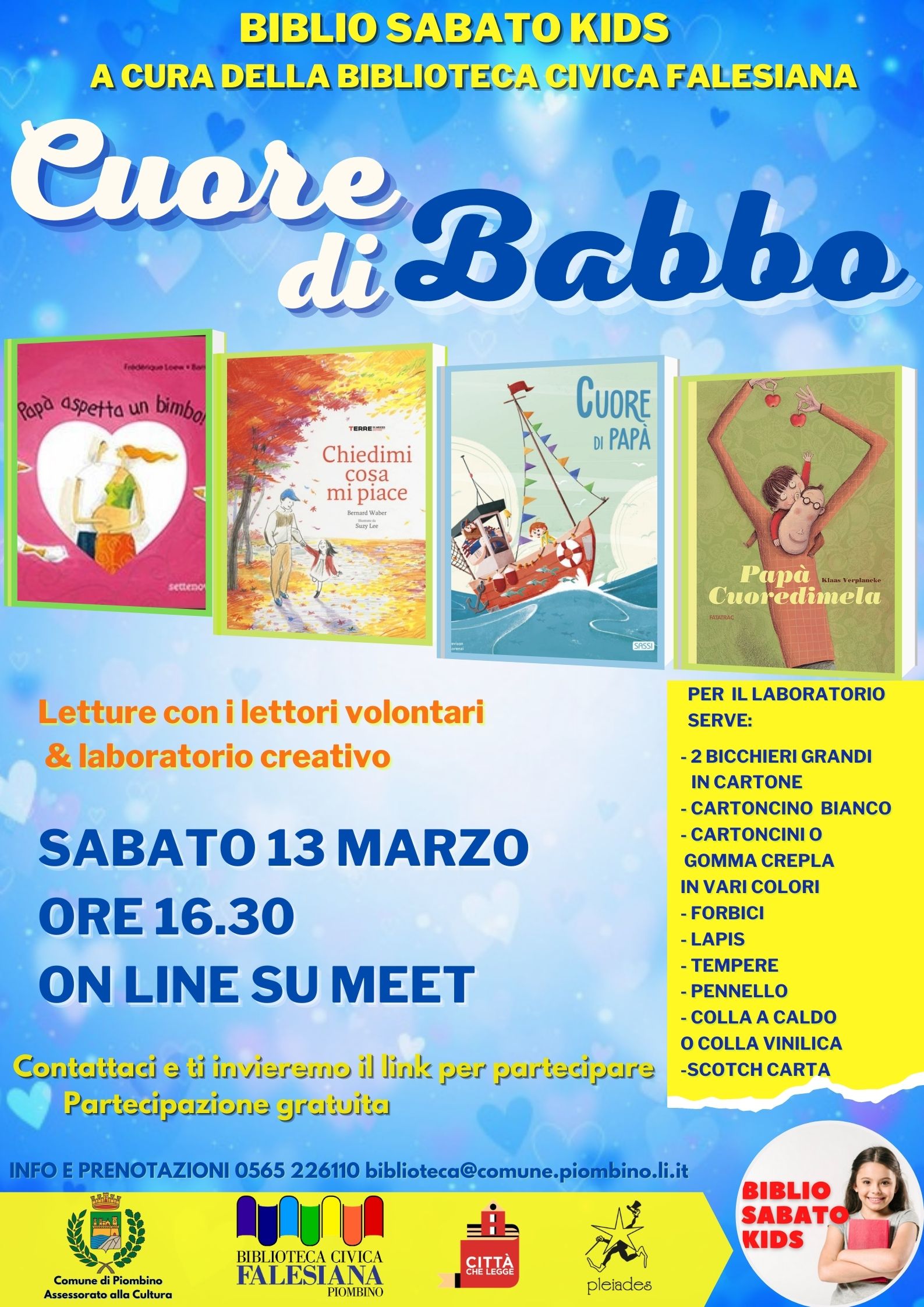 Un Biblio sabato kids dedicato alla Festa del pap�