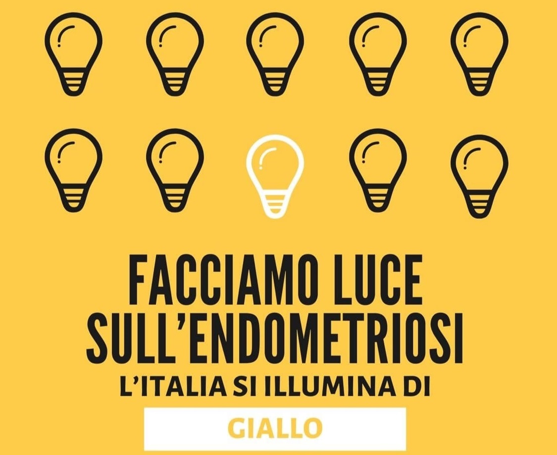 Il Palazzo comunale si accende di giallo per il mese della consapevolezza dell�endometriosi