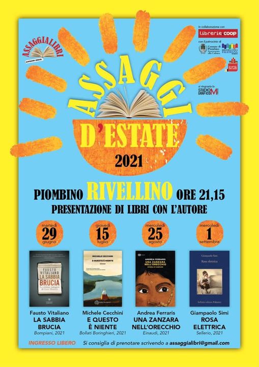 ASSAGGI D�ESTATE 2021, AL VIA LA RASSEGNA DI PRESENTAZIONE DEI LIBRI CON 4 APPUNTAMENTI