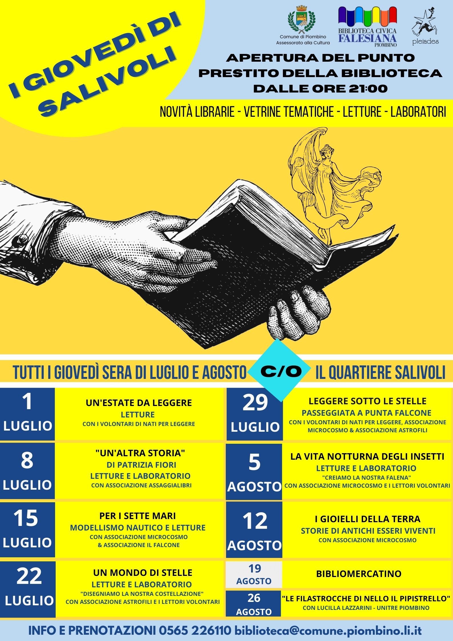 UN MONDO DI STELLE, GIOVED� ALLA BIBLIOTECA DI SALIVOLI LETTURE E VISIONI AL TELESCOPIO CON L�ASSOCIAZIONE ASTROFILI