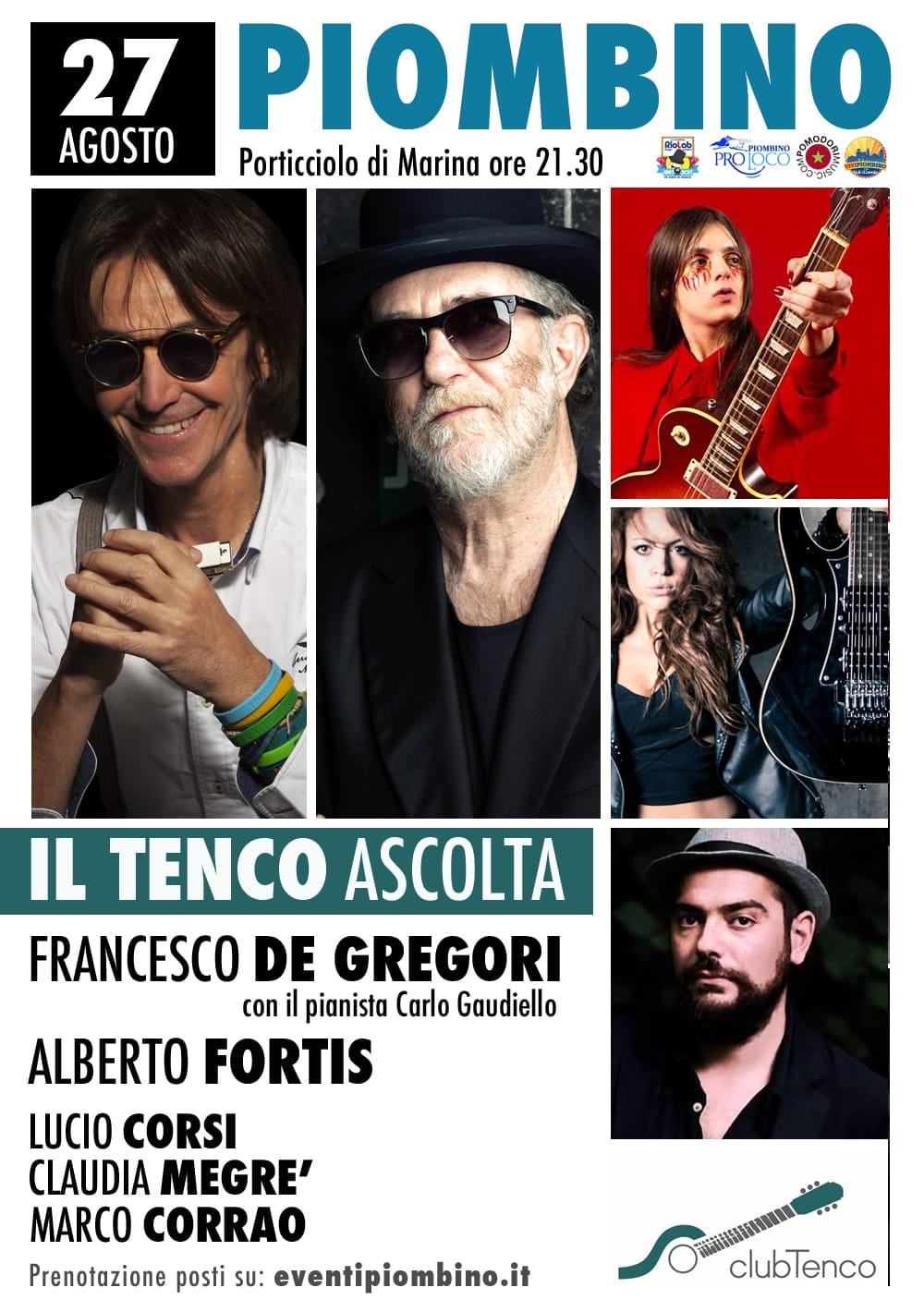 Tutto pronto per il gran finale del Festival 20Eventi: il Tenco Ascolta porta sul palco Francesco de Gregori e Alberto Fortis