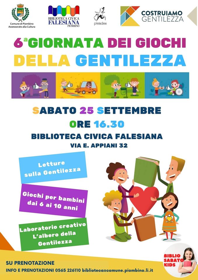 ALLA BIBLIOTECA CIVICA FALESIANA LA SESTA GIORNATA DEI GIOCHI DELLA GENTILEZZA