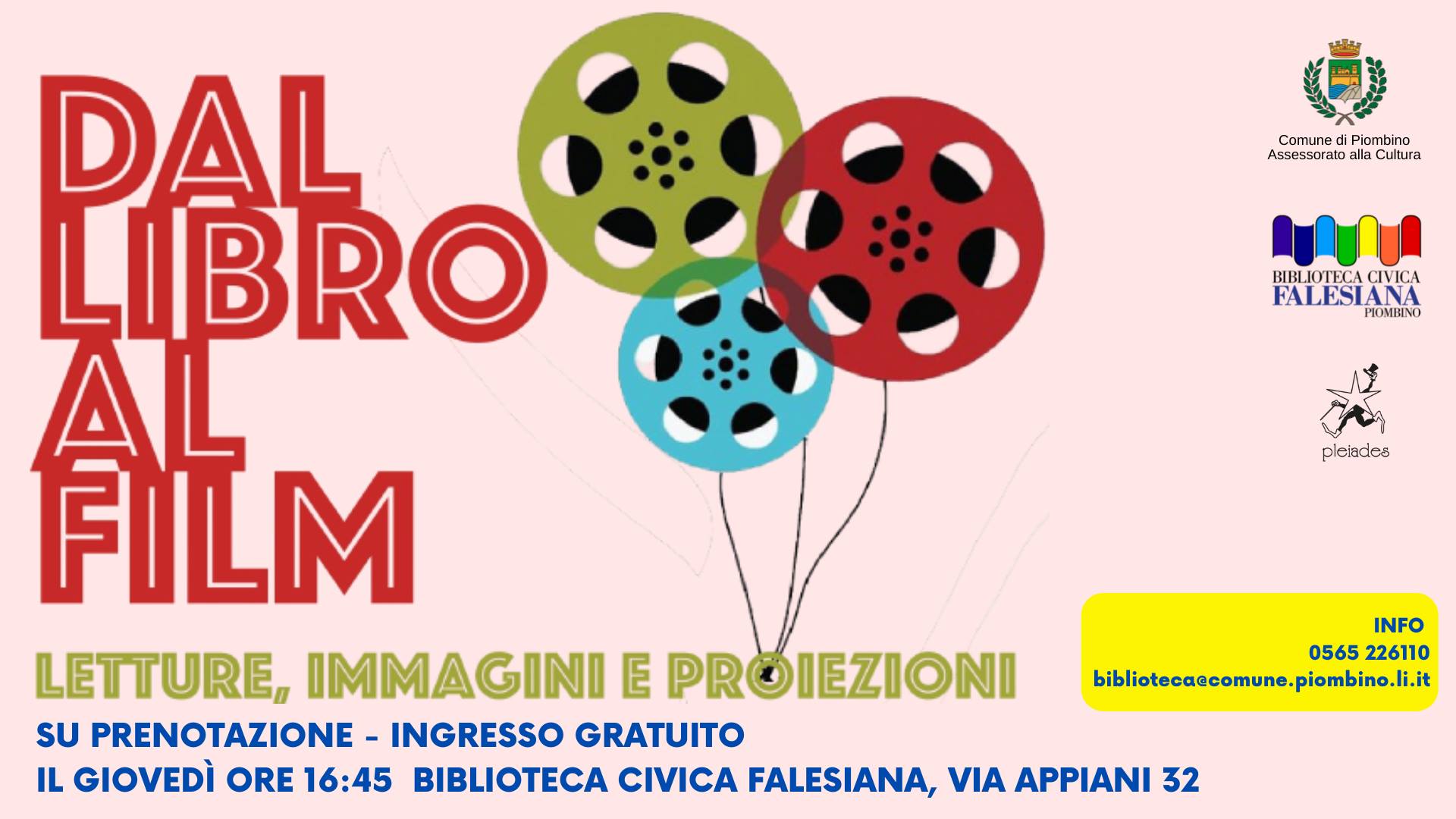 �Dal libro al film�: nuovo appuntamento in Biblioteca