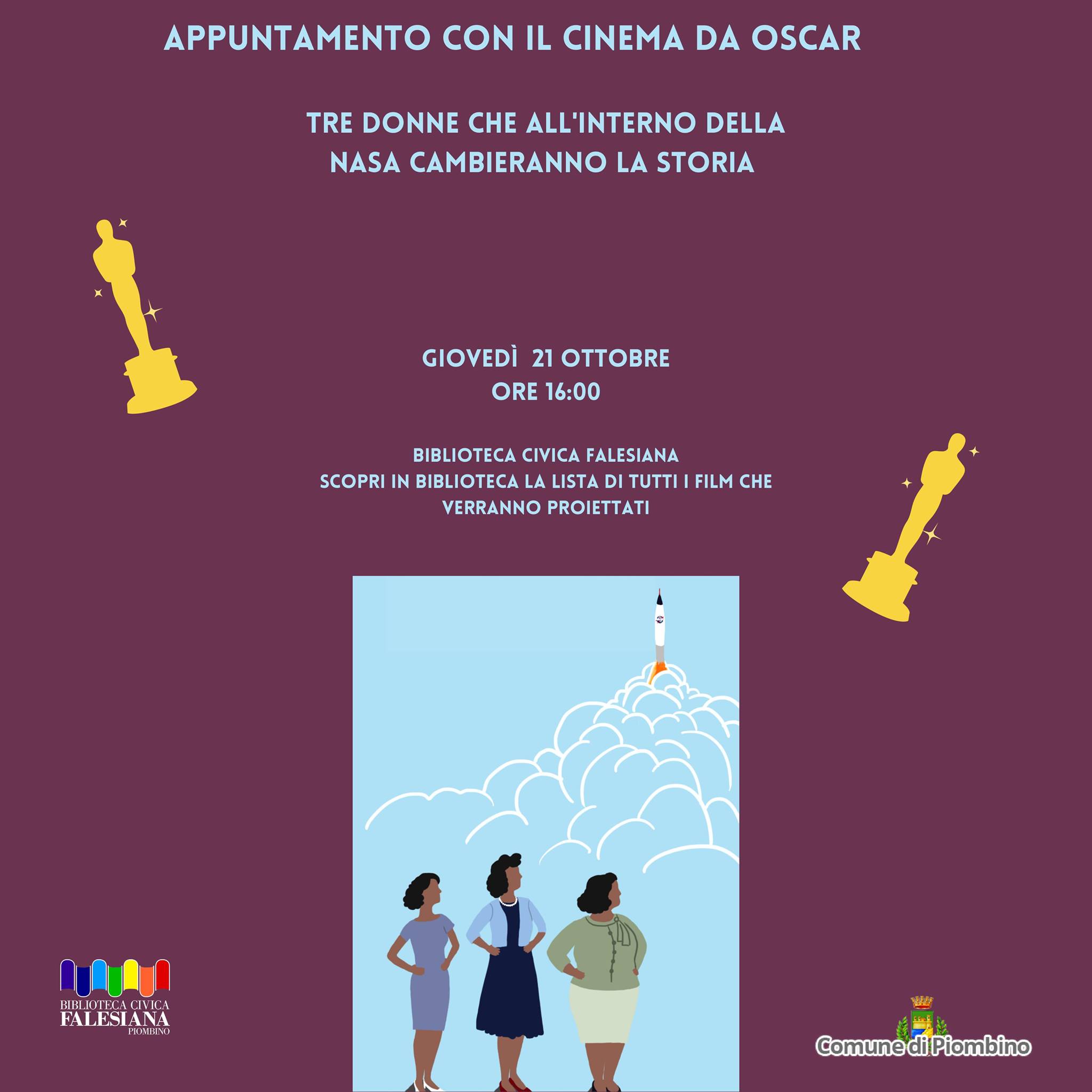 GIOVED DEGLI OSCAR, AL VIA LA RASSEGNA CINEMATOGRAFICA GRATUITA DELLA BIBLIOTECA