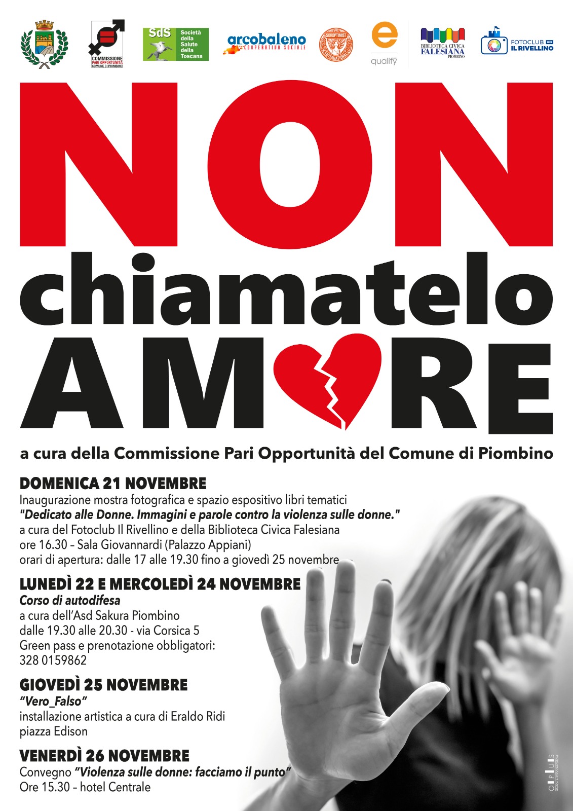 NON CHIAMATELO AMORE, TUTTE LE INIZIATIVE CONTRO LA VIOLENZA SULLE DONNE A CURA DELLA CPO