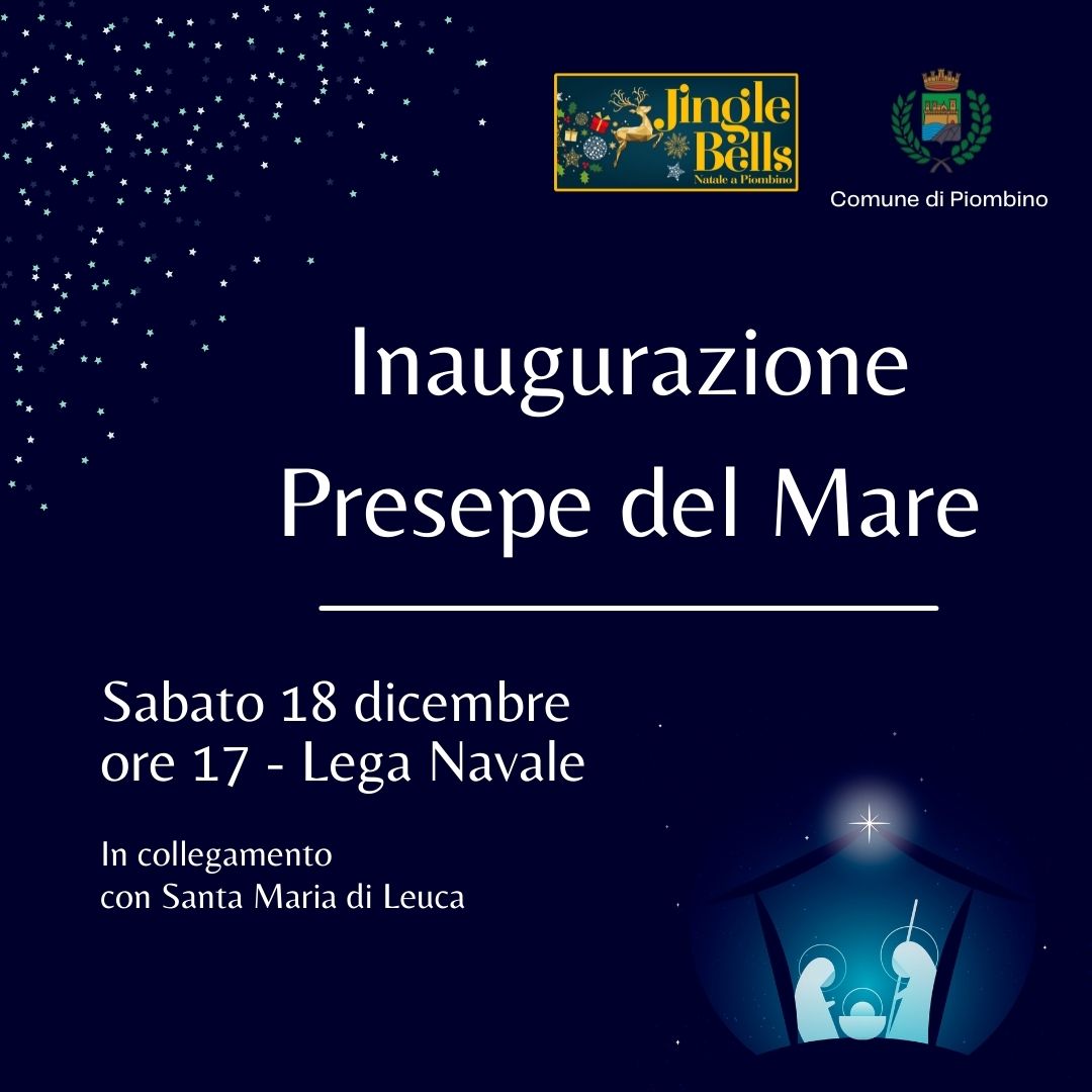 Sabato 18 dicembre laccensione del primo Presepe del Mare a Piombino