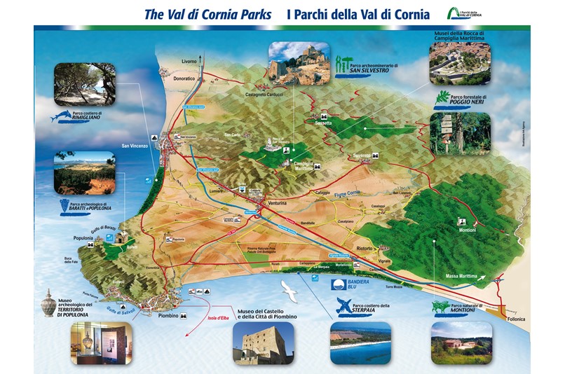 PARCHI VAL DI CORNIA, DAL COMUNE UNA NUOVA CARTELLONISTICA CON INFORMAZIONI E PERCORSI