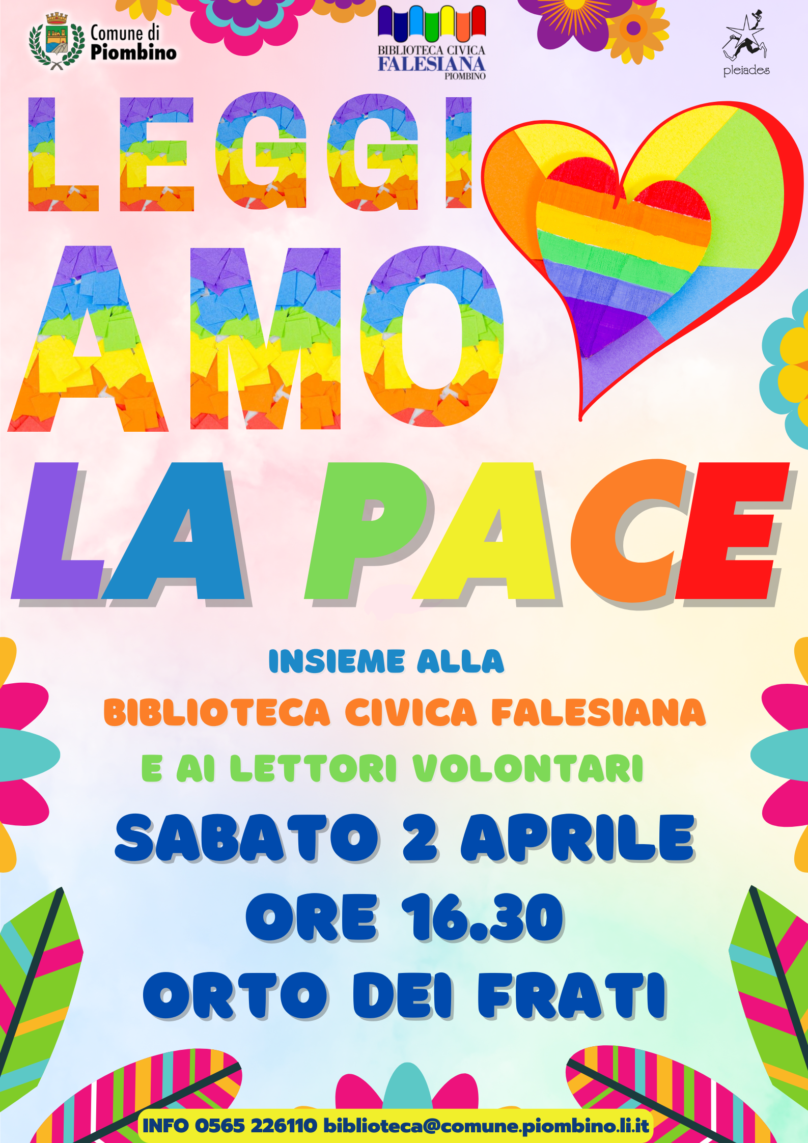 Leggiamo la pace, un�iniziativa organizzata dalla Biblioteca Civica Falesiana