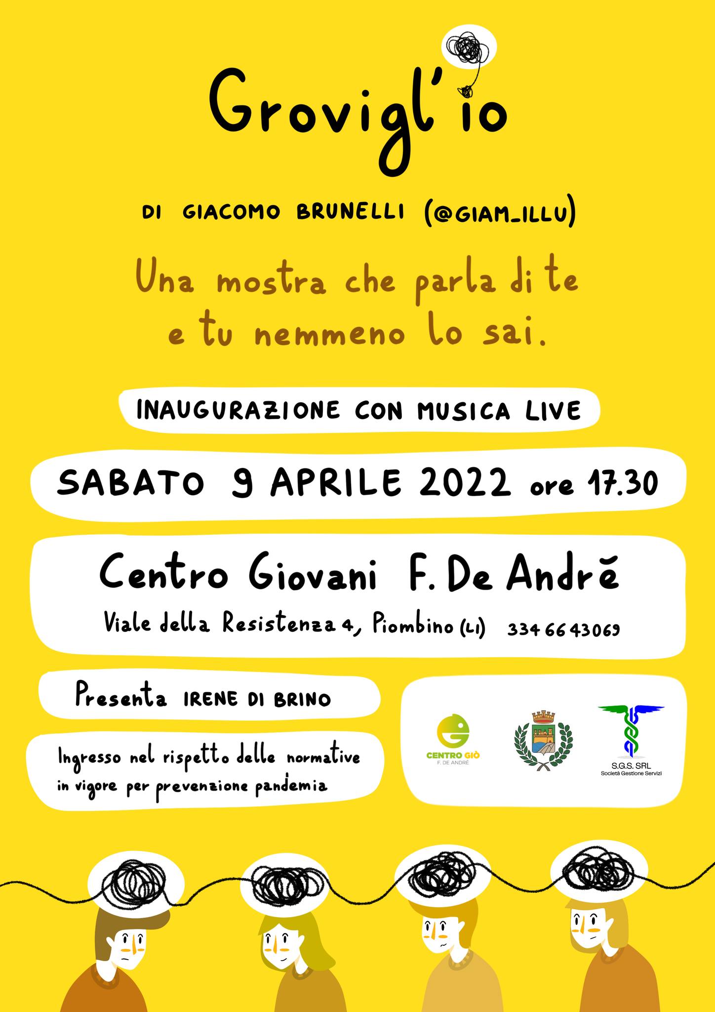 �Grovigl�io� una mostra che parla di te, sabato 9 aprile al Centro giovani