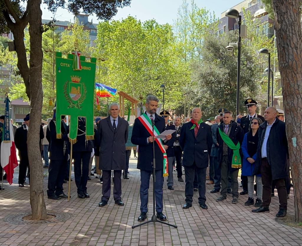 Il discorso del sindaco Francesco Ferrari in occasione della cerimonia del 25 aprile