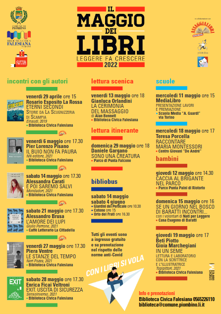 Maggio dei Libri, nuovi appuntamenti per ragazzi e adulti