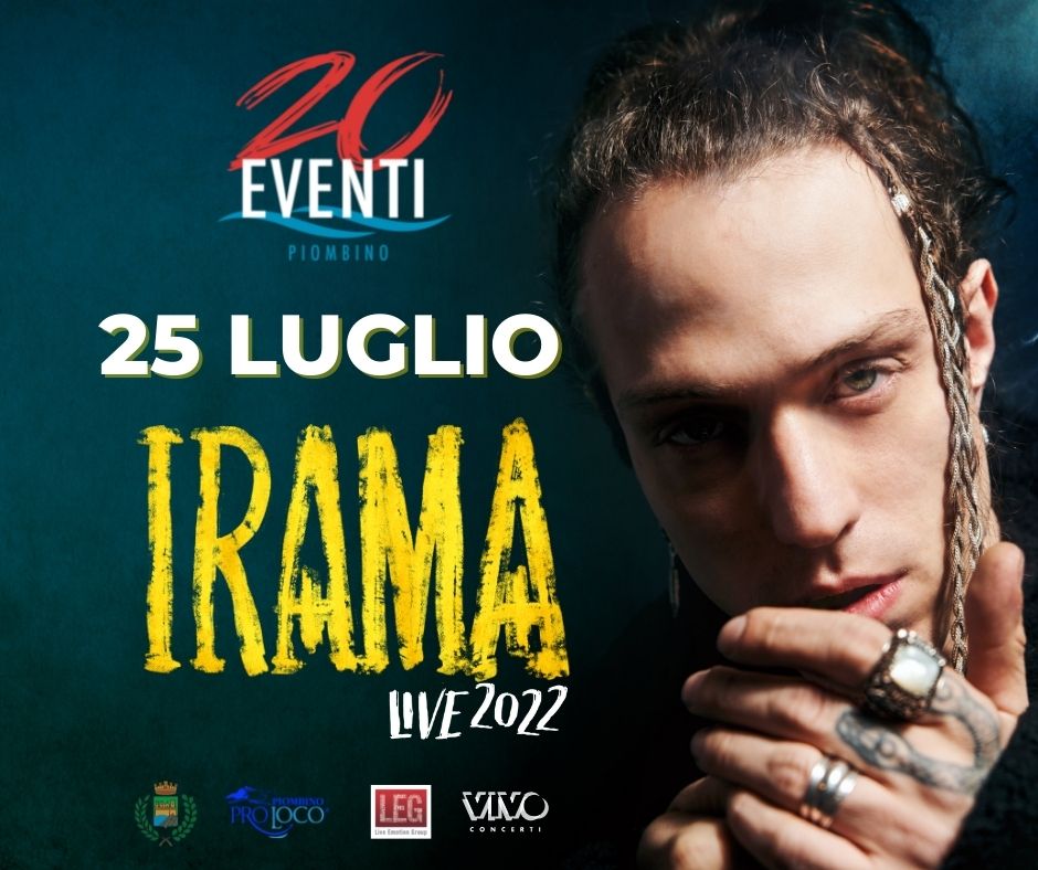 Irama fa tappa a Piombino al Festival 20Eventi