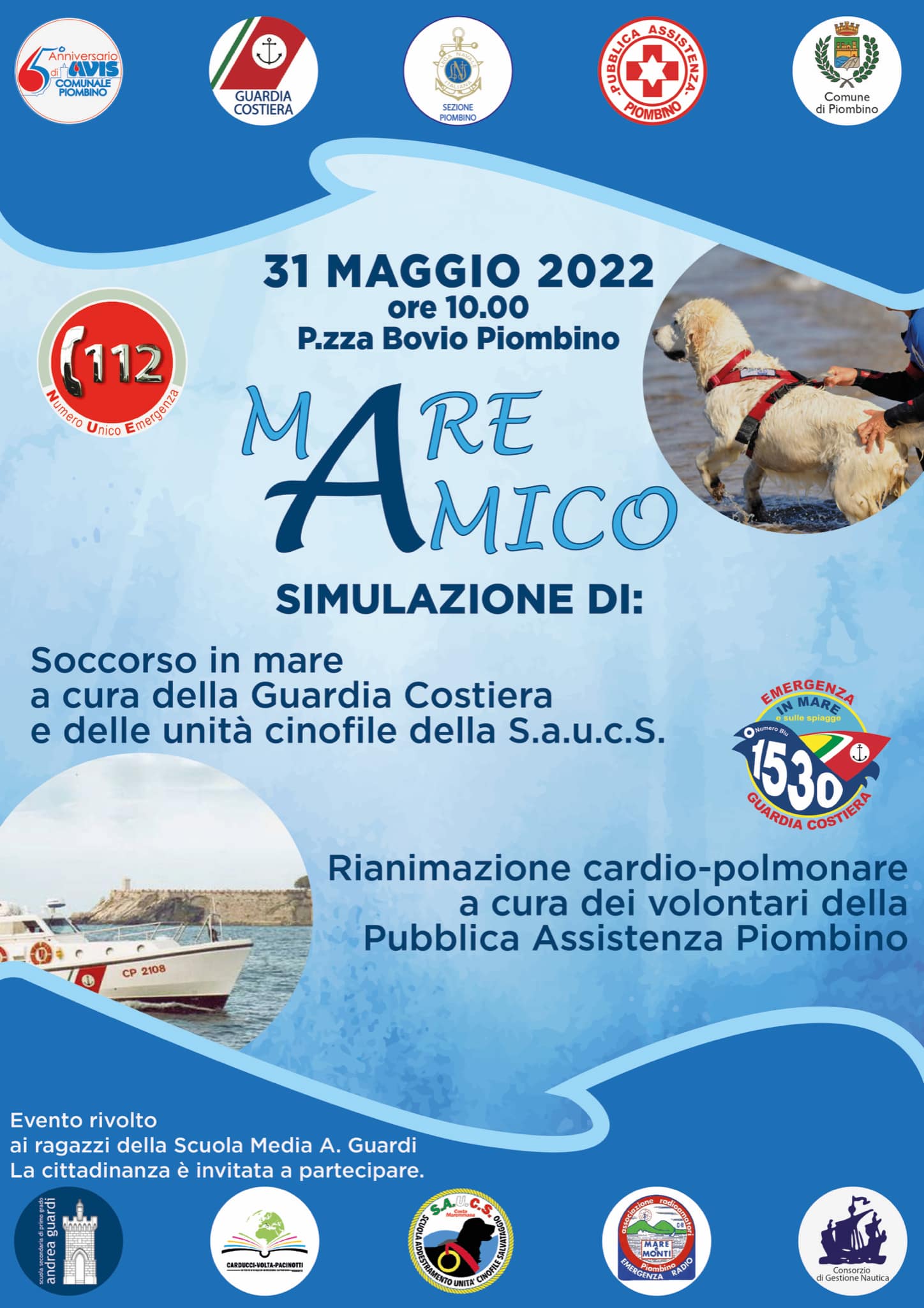 Mare amico, un evento dedicato al soccorso in mare