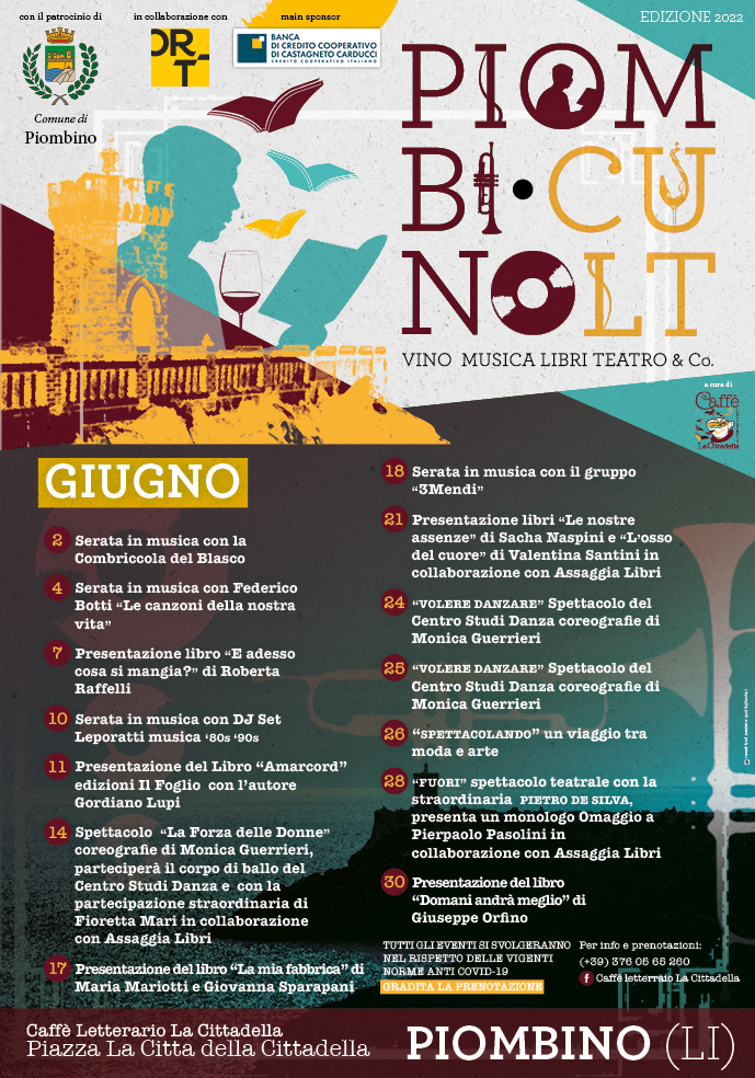 Un calendario ricco di eventi al Caff Letterario La Cittadella