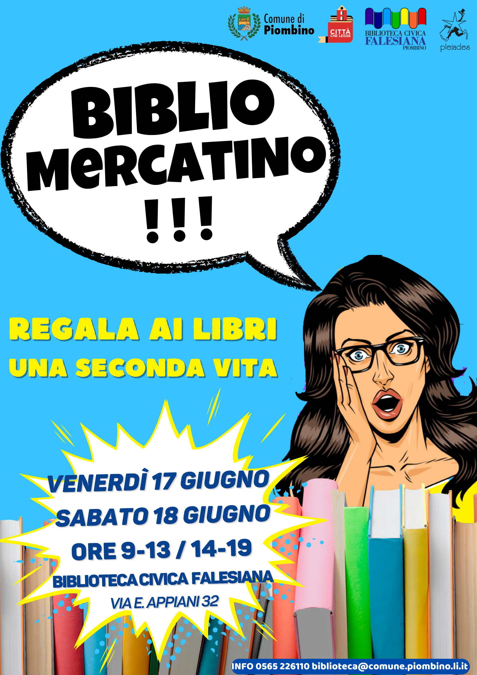 Il Bibliomercatino torna con una nuova edizione questo fine settimana 