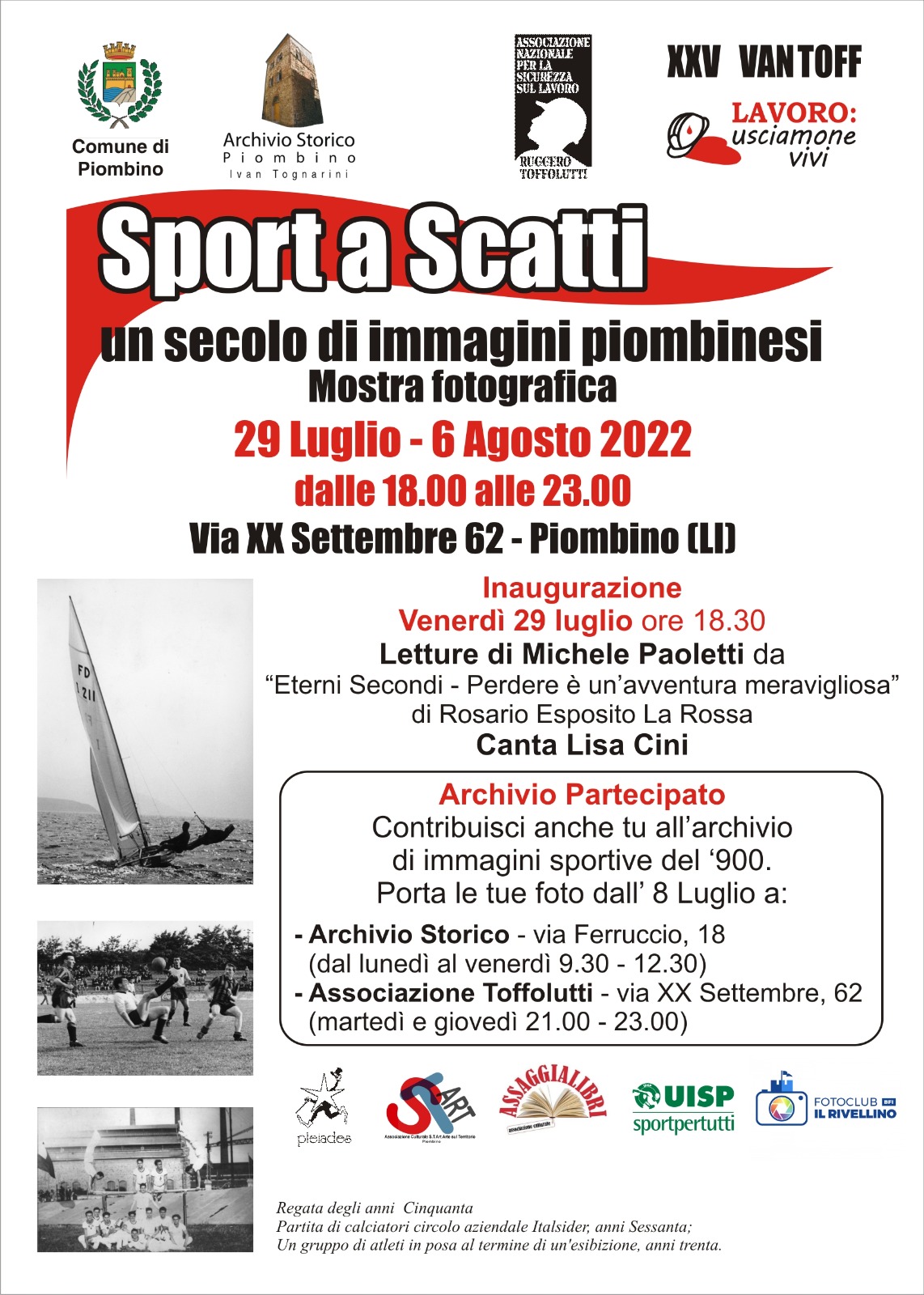 �Sport a scatti. Un secolo di immagini piombinesi�, da venerd� la mostra fotografica dedicata allo sport