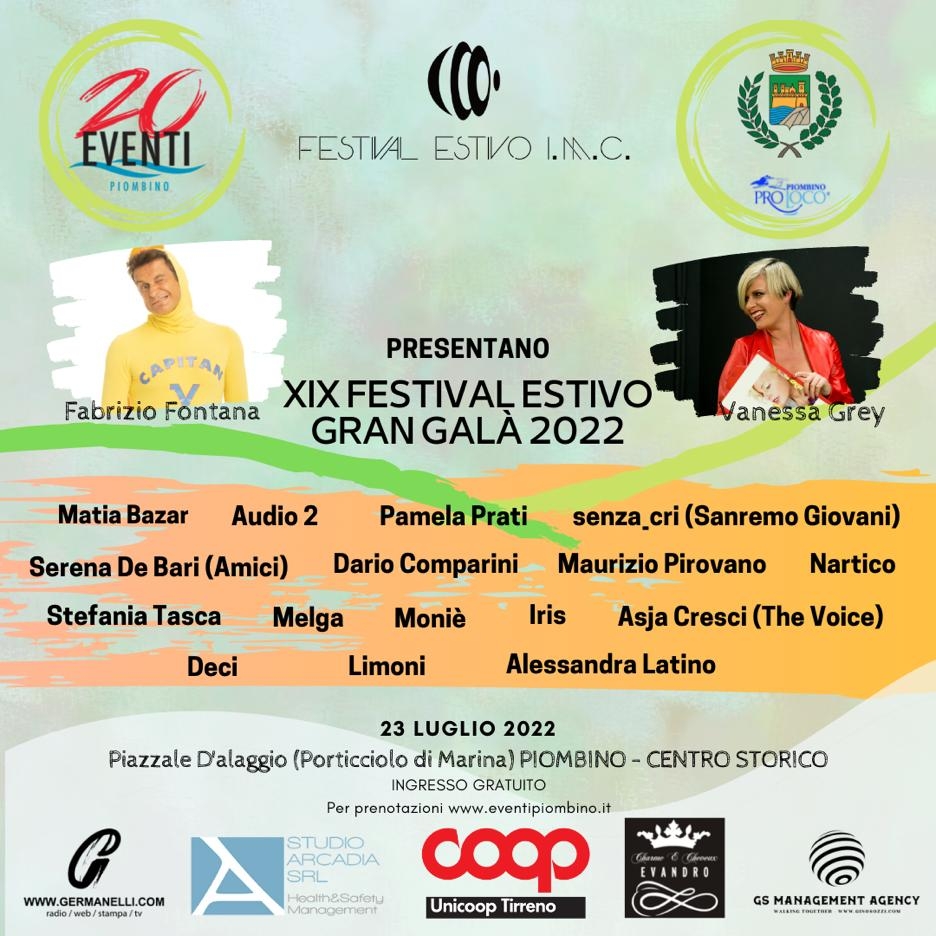 20Eventi, torna il Festival Estivo � Gran Gal� 2022 con Fabrizio Fontana e Vanessa Grey