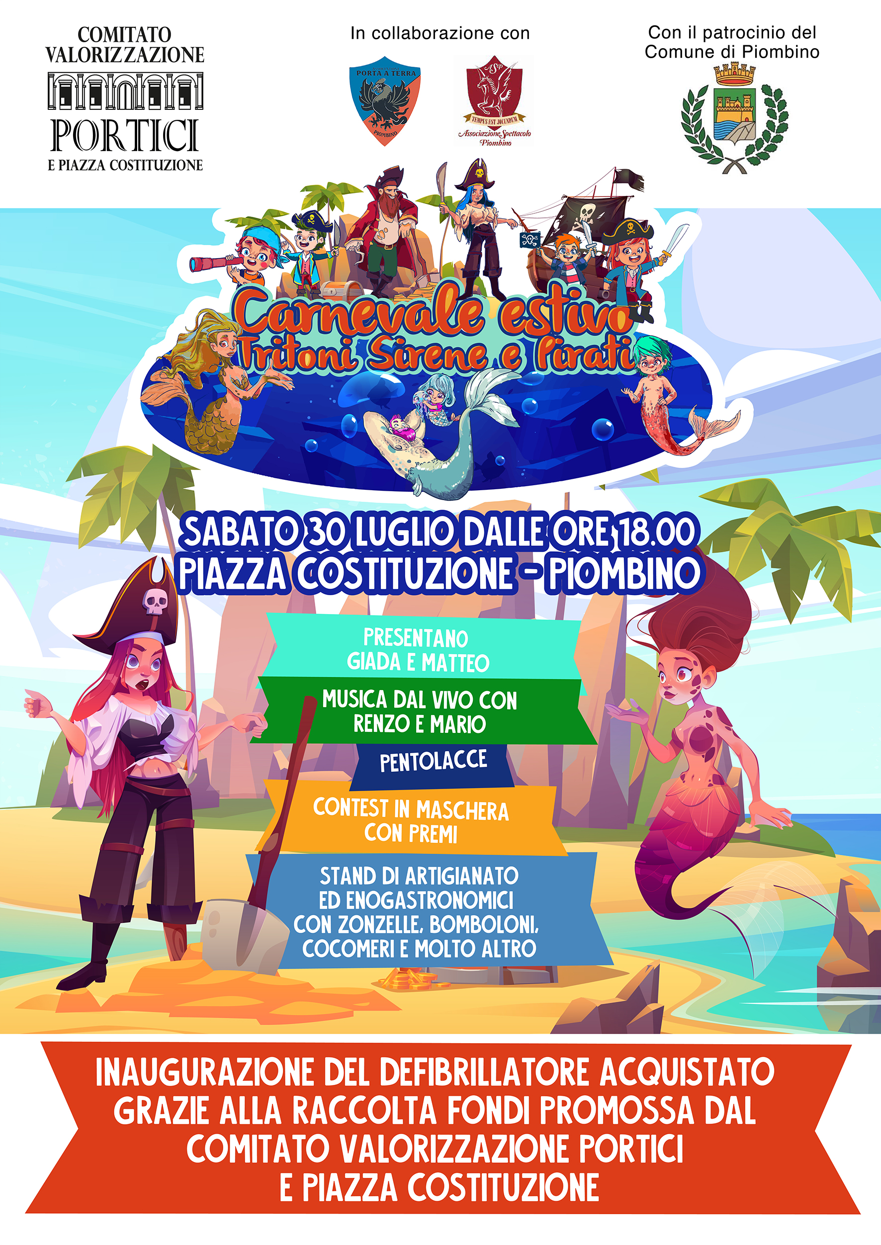 Torna il Carnevale estivo in piazza Costituzione