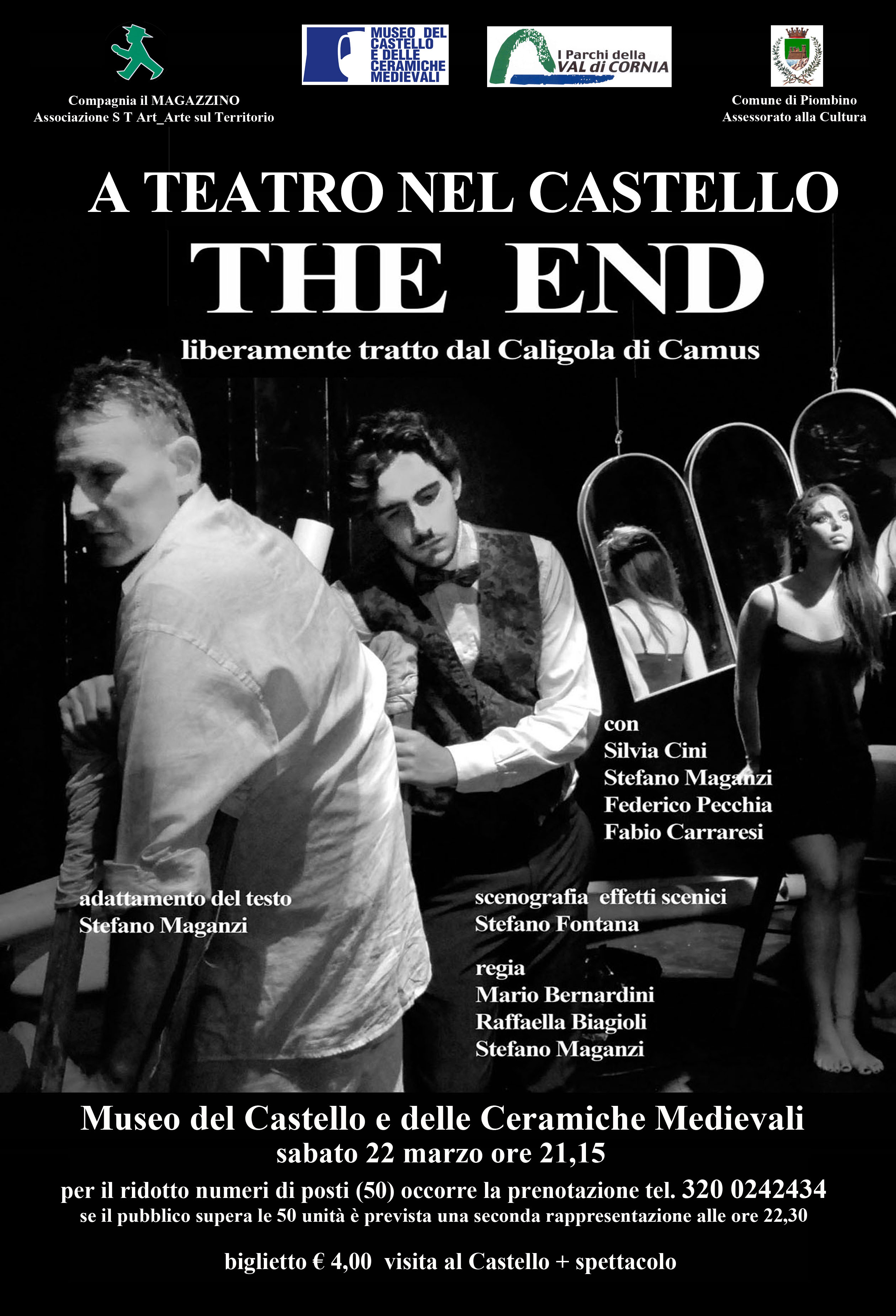 A teatro nel Castello con "The End" liberamente tratto dal Caligola di Camus