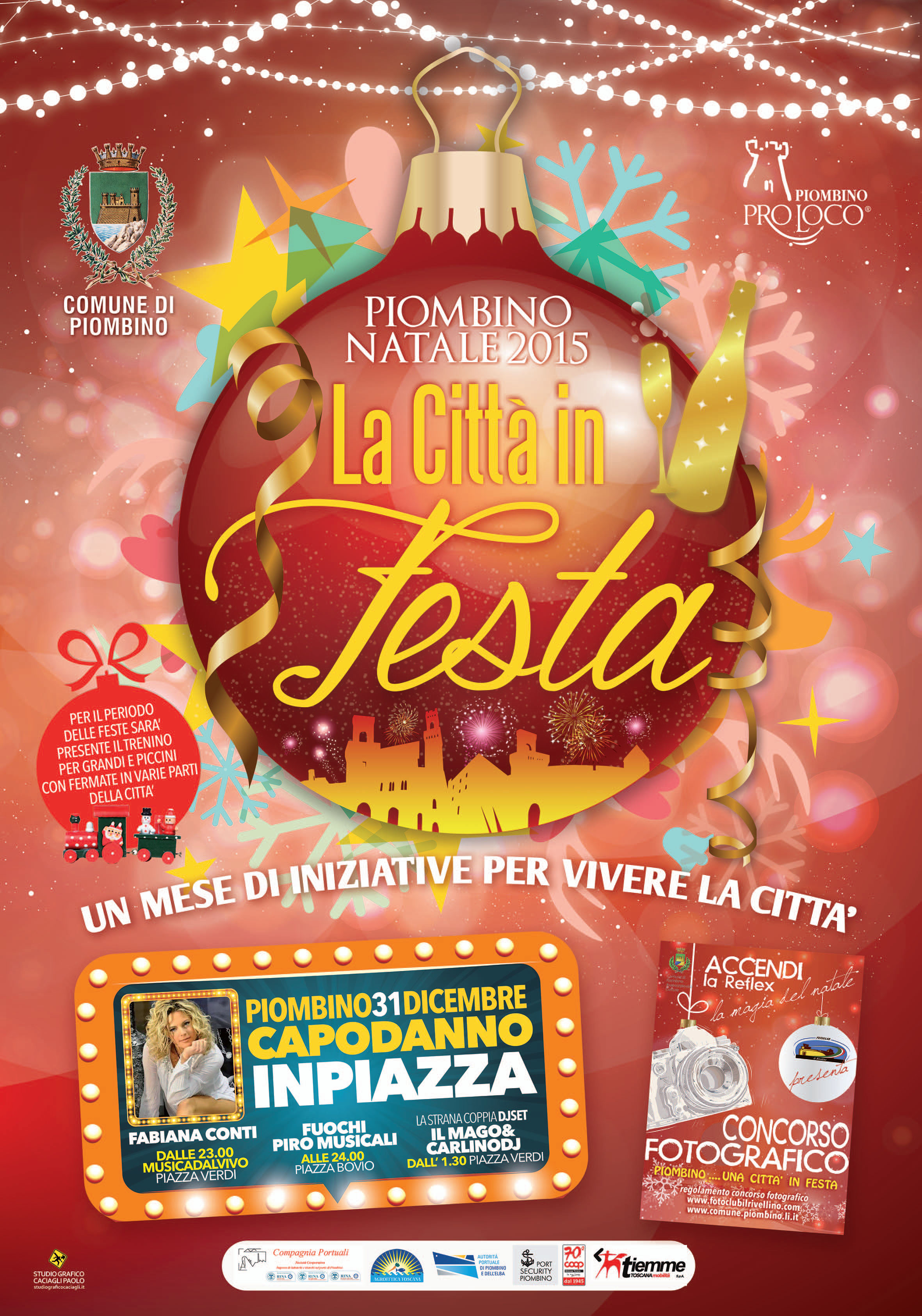 Festa di Capodanno in piazza con Fabiana Conti e fuochi piro musicali