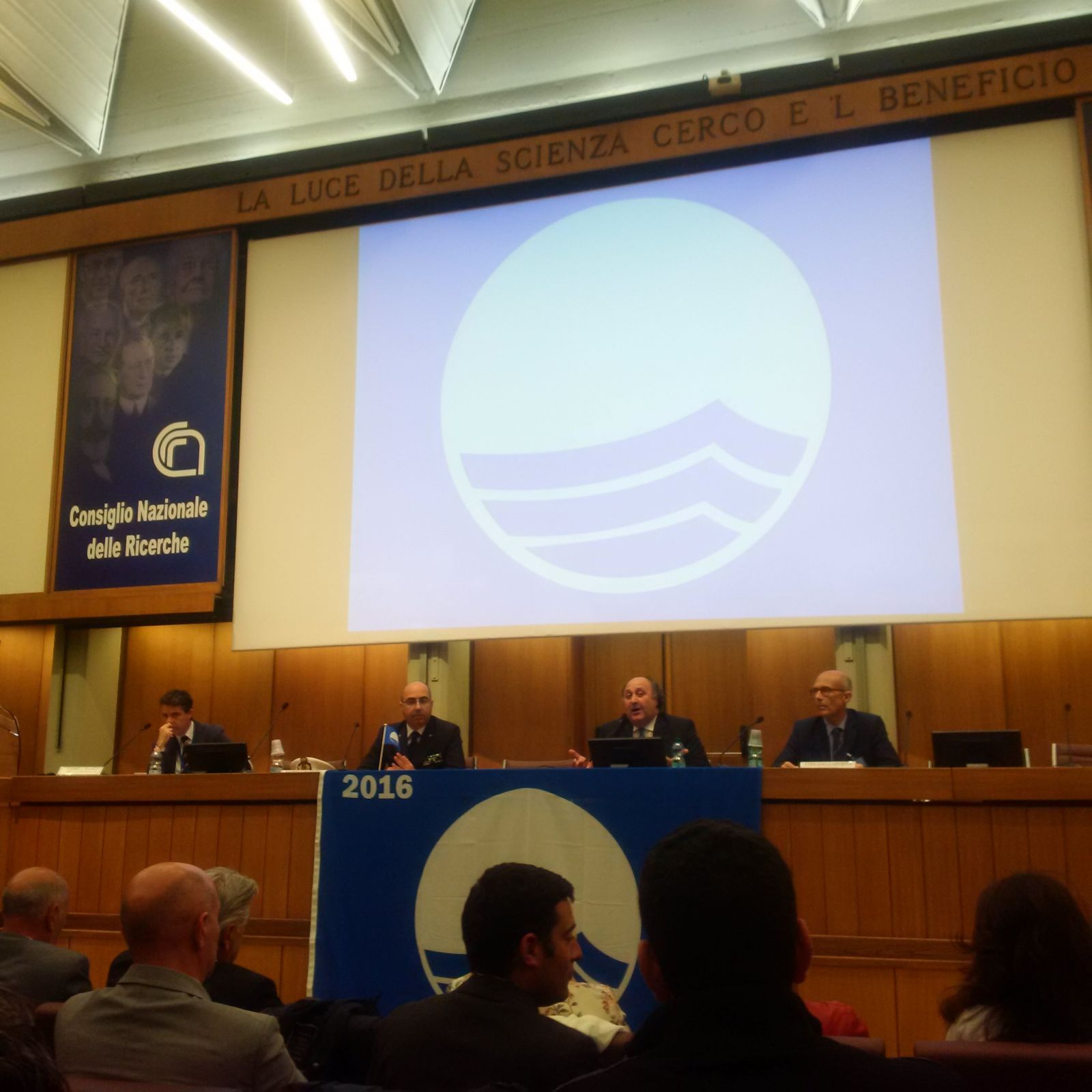 Confermata la Bandiera Blu 2016  Ieri la cerimonia a Roma