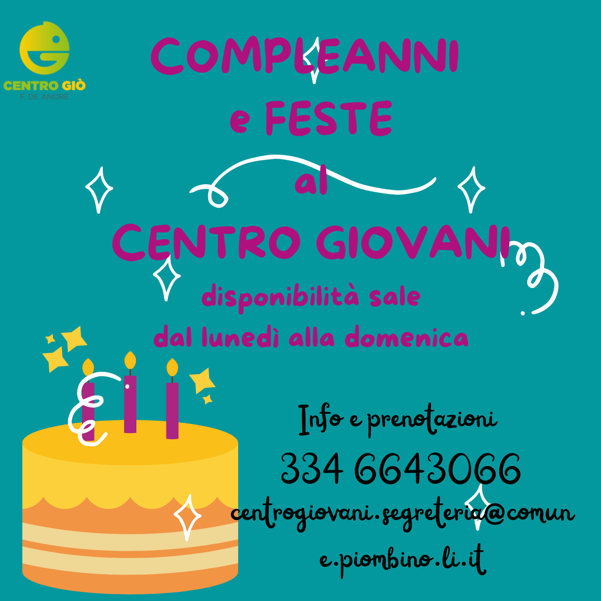 Centro giovani, da oggi  possibile utilizzare gli spazi per feste di compleanno e ricevimenti