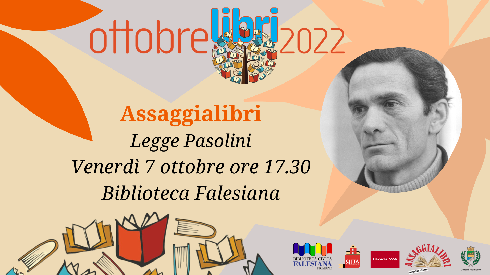 OttobreLibri: venerd un appuntamento dedicato a Pier Paolo Pasolini