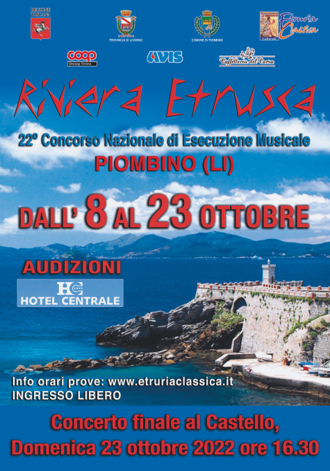 22esimo concorso Riviera Etrusca: da sabato al via le audizioni