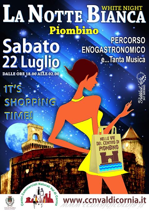 Piombino si prepara per la Notte Bianca Musica, enogastronomia, shopping, intrattenimento