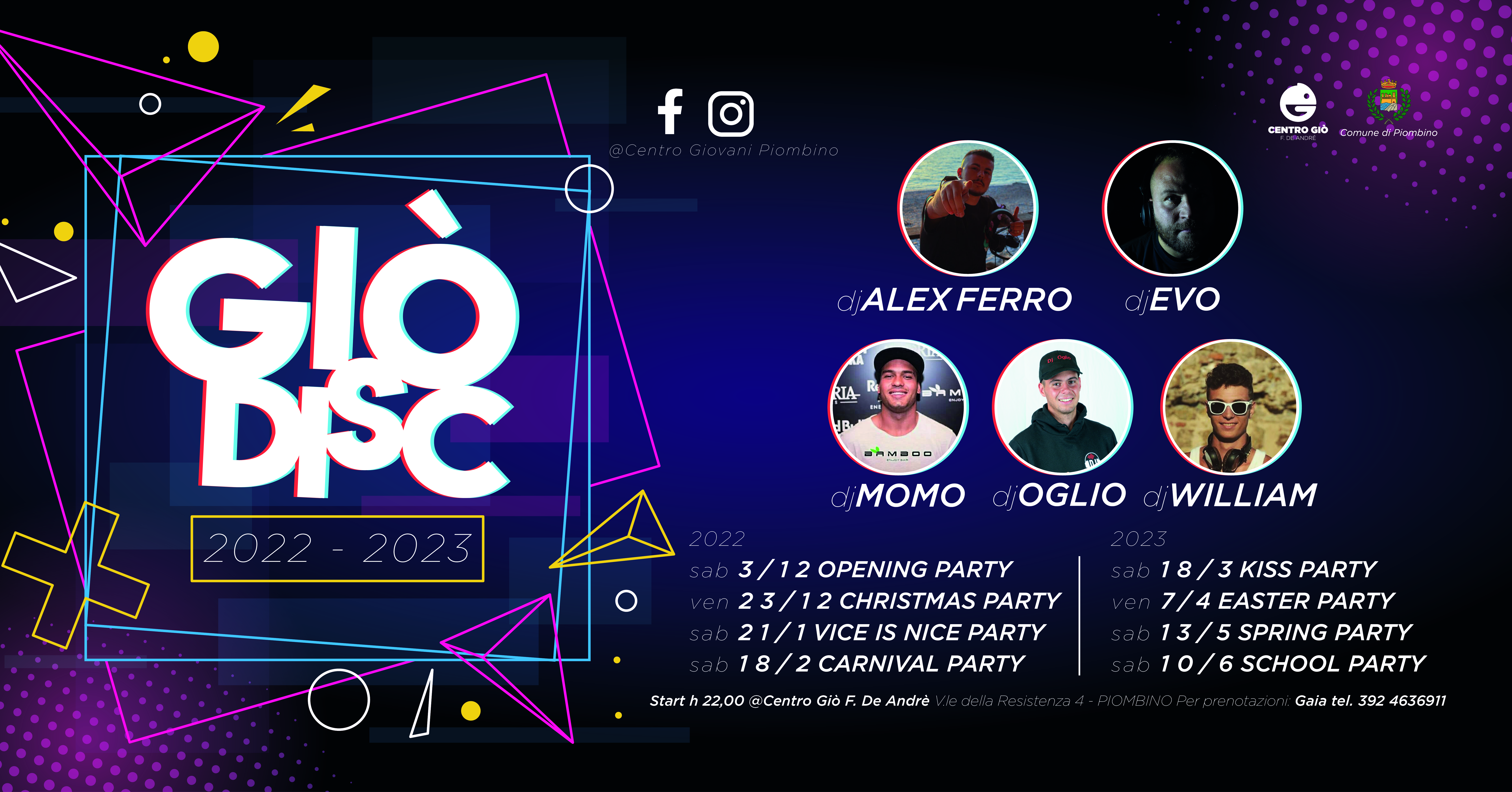 Il Comune di Piombino lancia Gi� Disc, otto serate di musica e divertimento al Centro Giovani