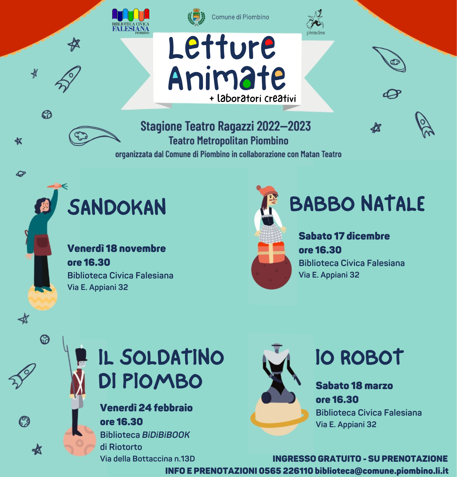 Teatro Ragazzi, letture animate a tema in biblioteca