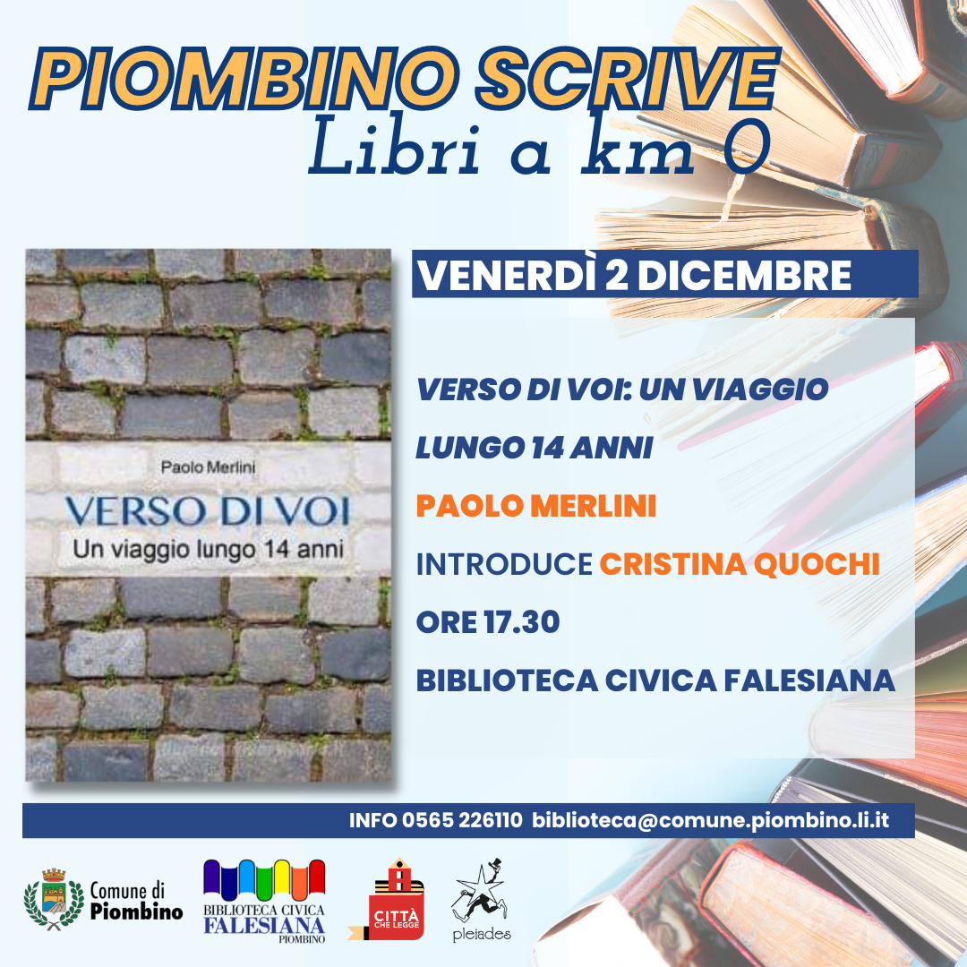 Piombino scrive, libri a km 0: nuovo appuntamento venerd� 2 dicembre 
