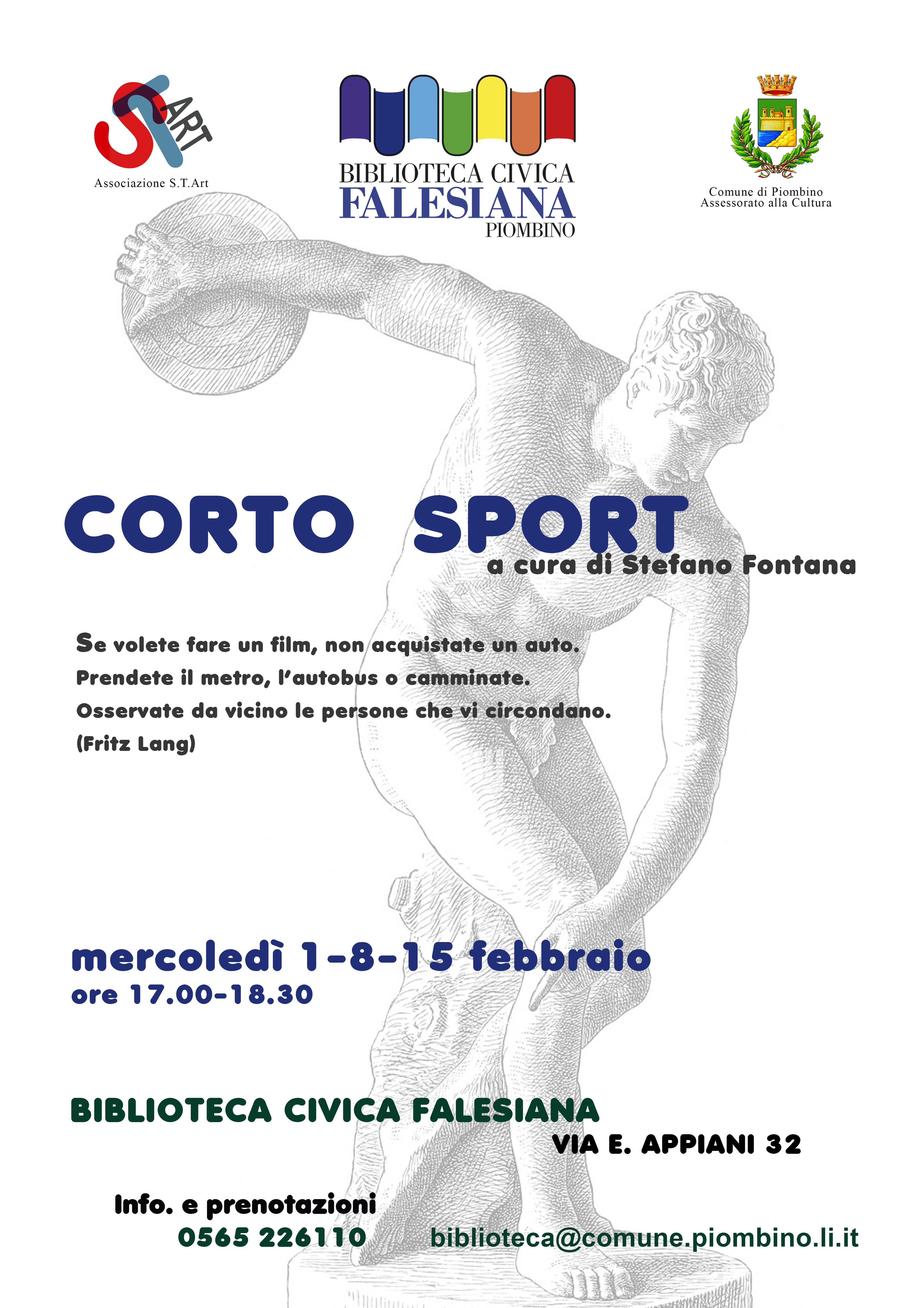 Al via in biblioteca Corto Sport, il corso per imparare a realizzare cortometraggi