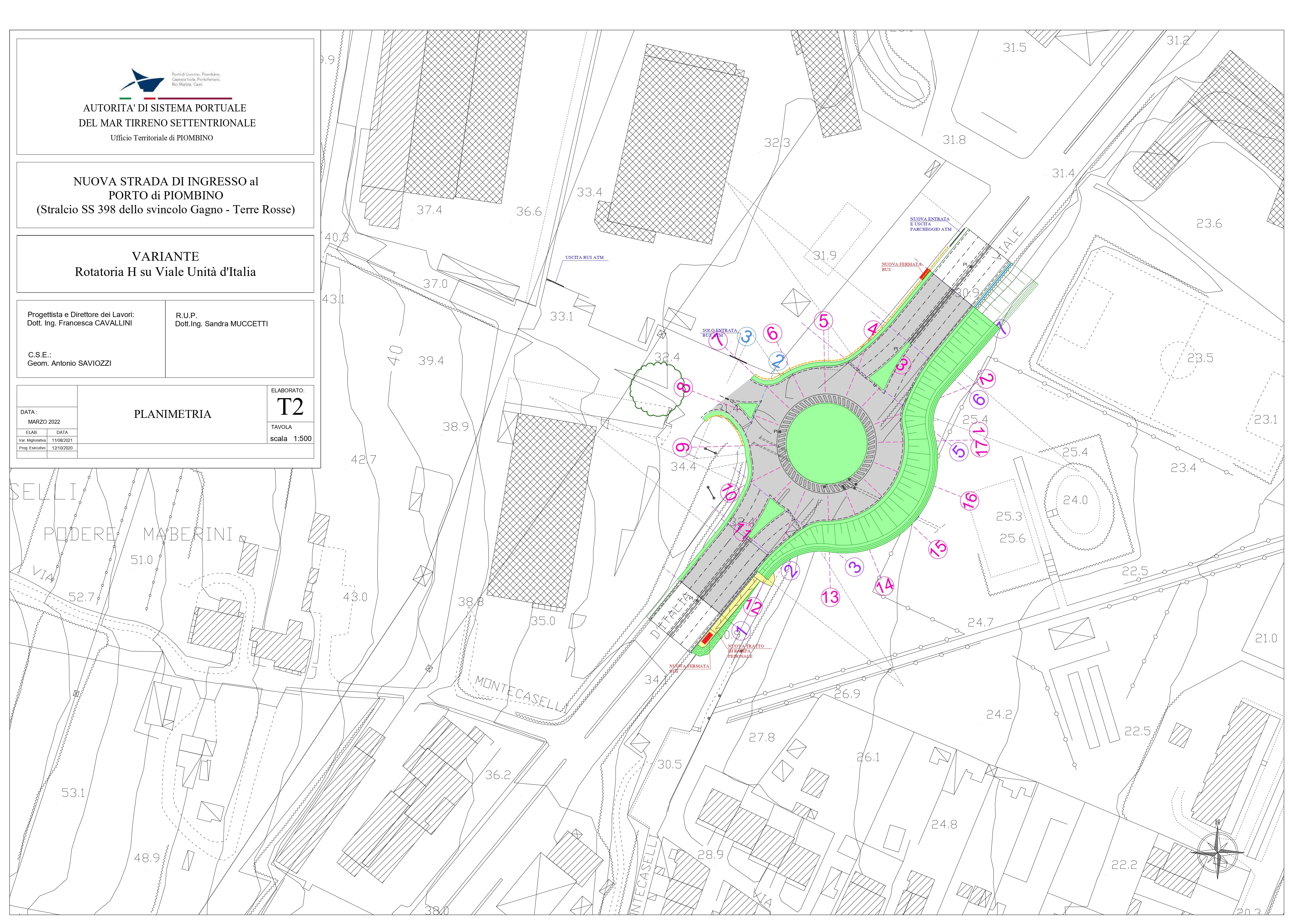 Sono al via i lavori per la realizzazione della nuova rotatoria a Montecaselli per migliorare la viabilit daccesso alla citt