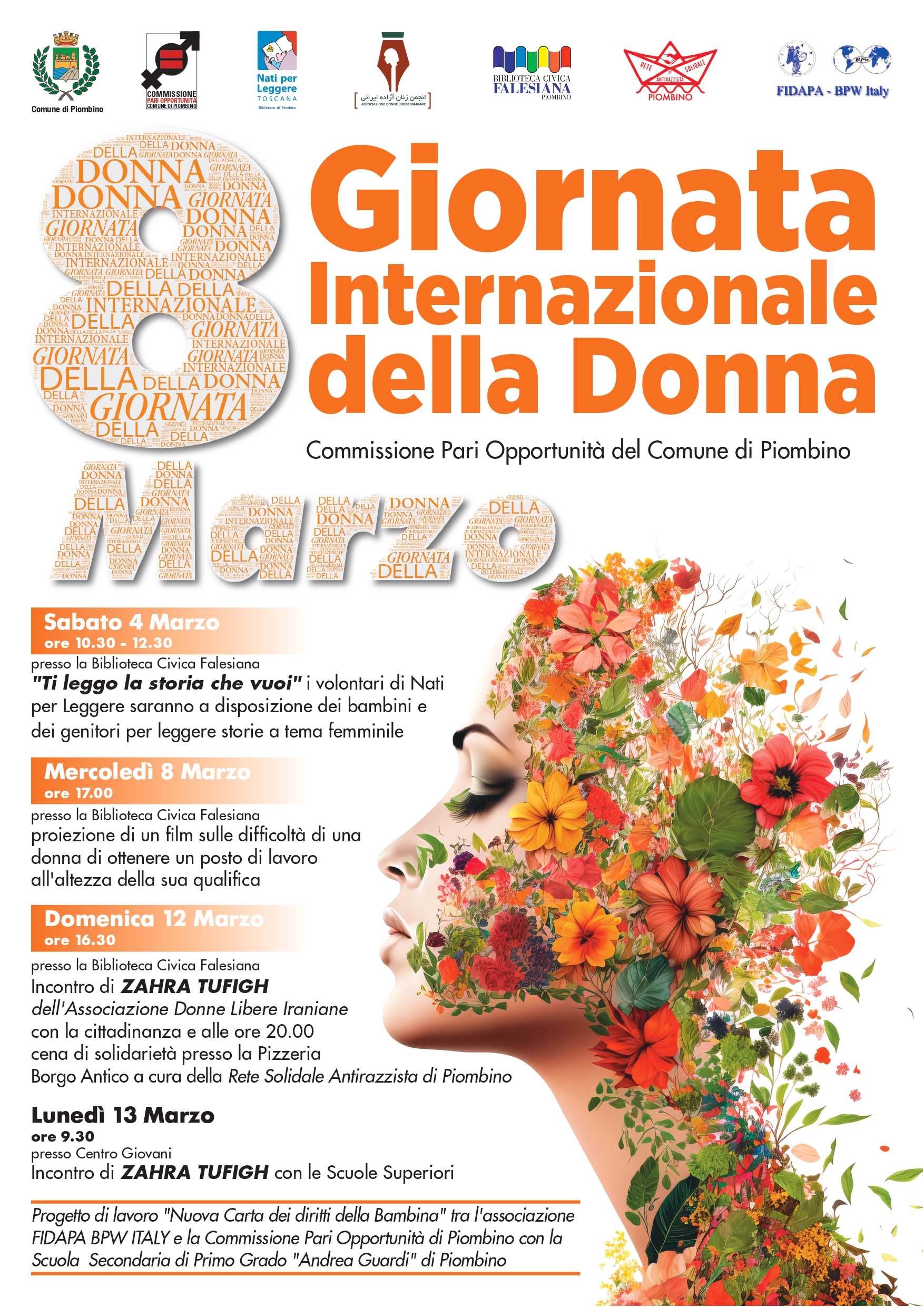 Comune di Piombino: iniziative in occasione della Giornata internazionale dei diritti della donna
