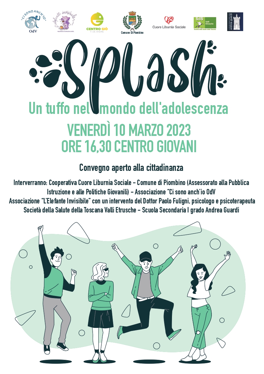 SPLASH, un tuffo nel mondo dell\'adolescenza� ��Dal 6 al 10 marzo�al Centro Giovani al via la settimana dedicata all�adolescenza
