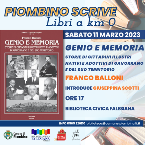 Piombino scrive- Sabato 11 marzo 2023 presentazione di \