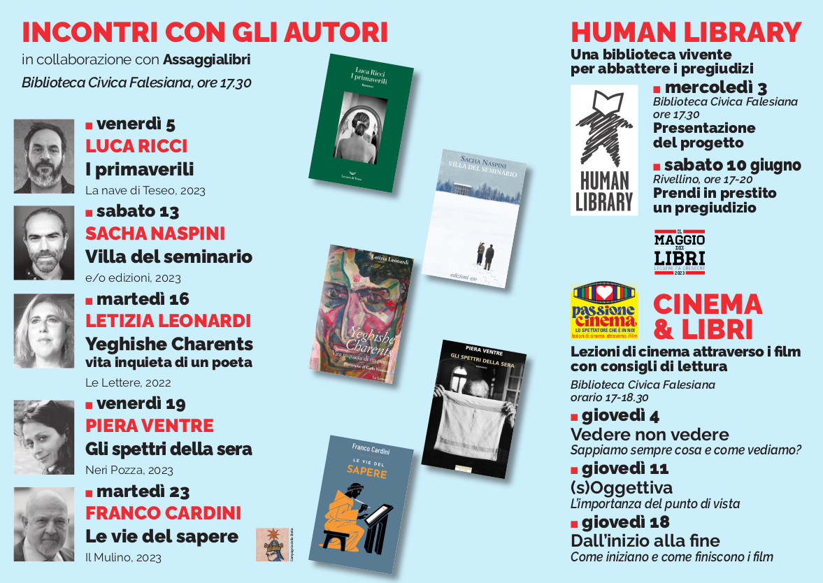 Maggio dei libri: la rassegna prosegue con Sasha Naspini