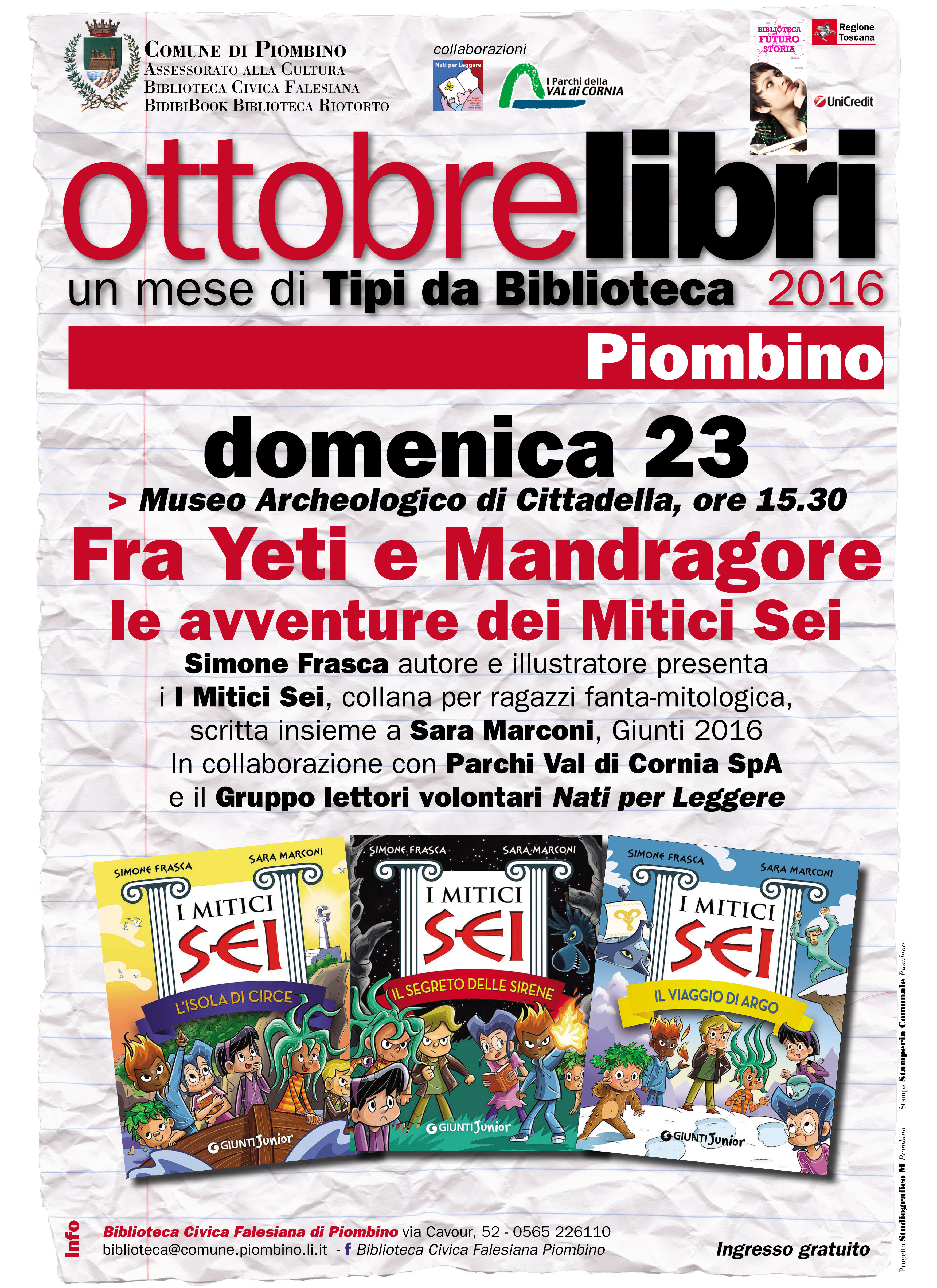 Fra Yeti e Mandragore. Appuntamento al museo archeologico con Simone Frasca Letture per bambini tra i miti delle splendida anfora di Baratti
