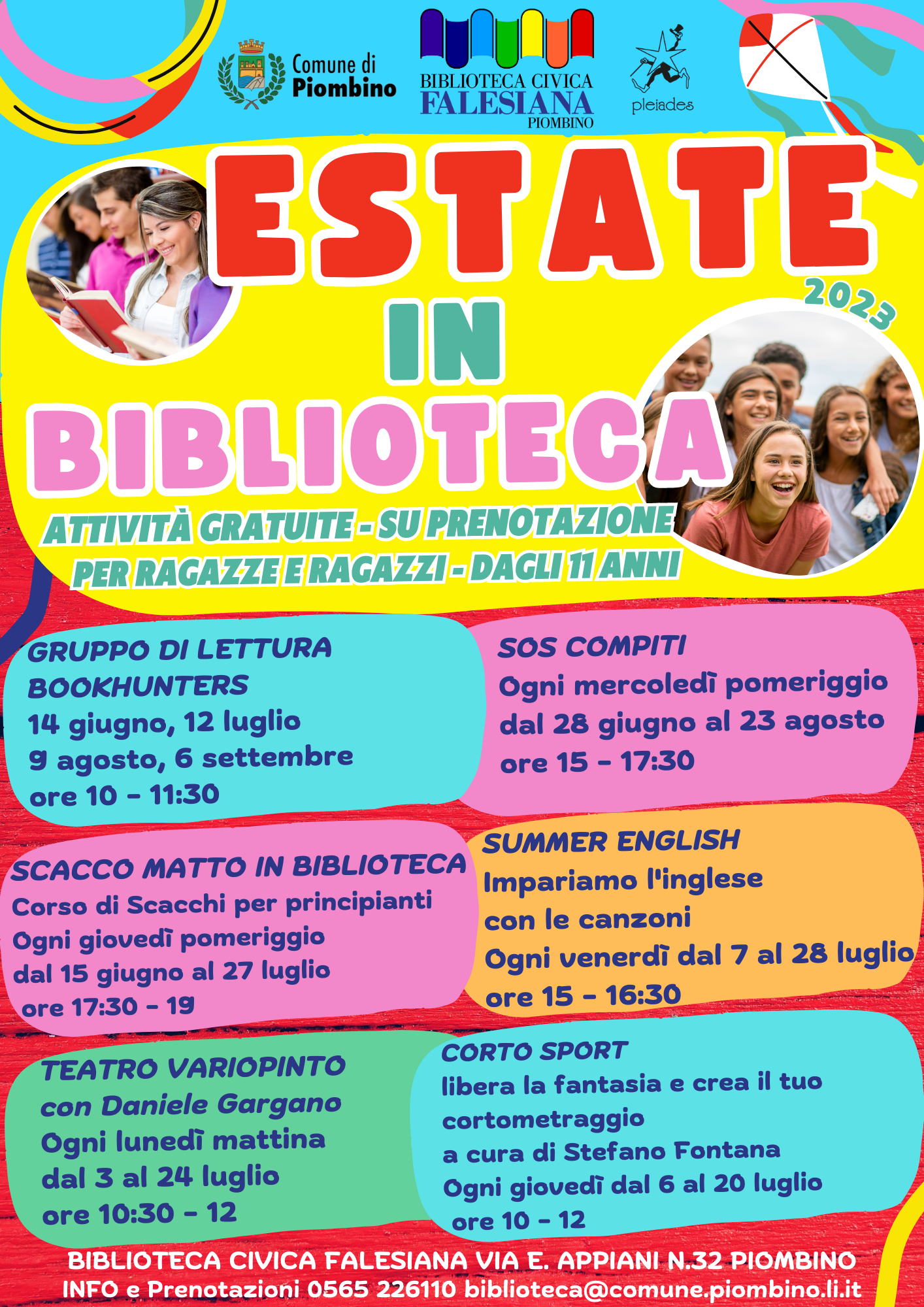 Al via le attivit estive in biblioteca 2023
