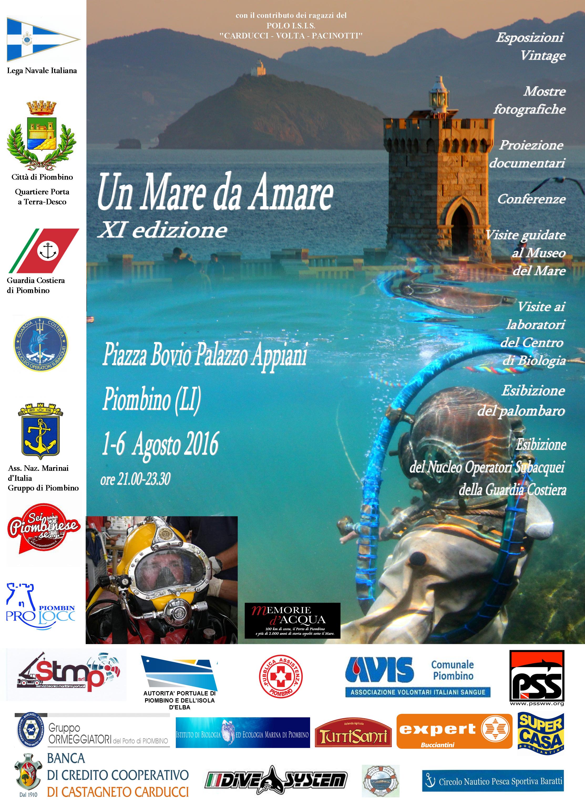 Un mare da amare In piazza Bovio Dal 1 al 6 agosto con conferenze, mostre fotografiche e proiezioni per conoscere il mare in tutti i suoi aspetti