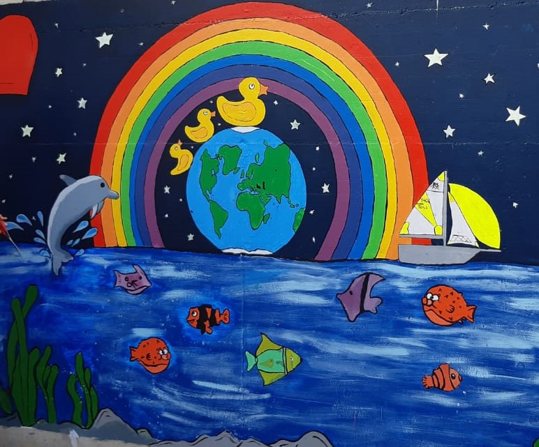 Riotorto: inaugurati i murales realizzati dai ragazzi della scuola media