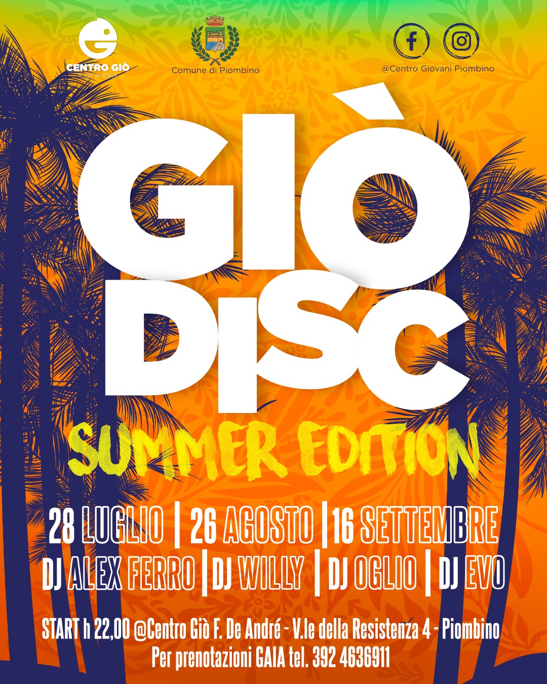 Il 28 luglio al via Gi disc Summer edition!