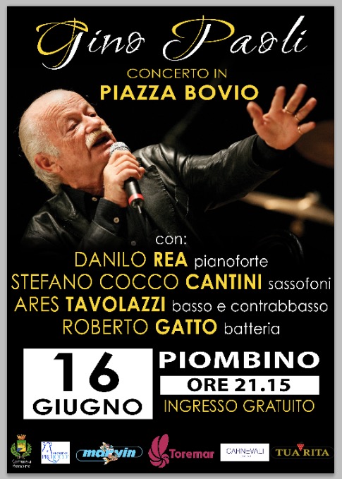 Concerto gratuito di Gino Paoli in piazza Bovio con grandi musicisti